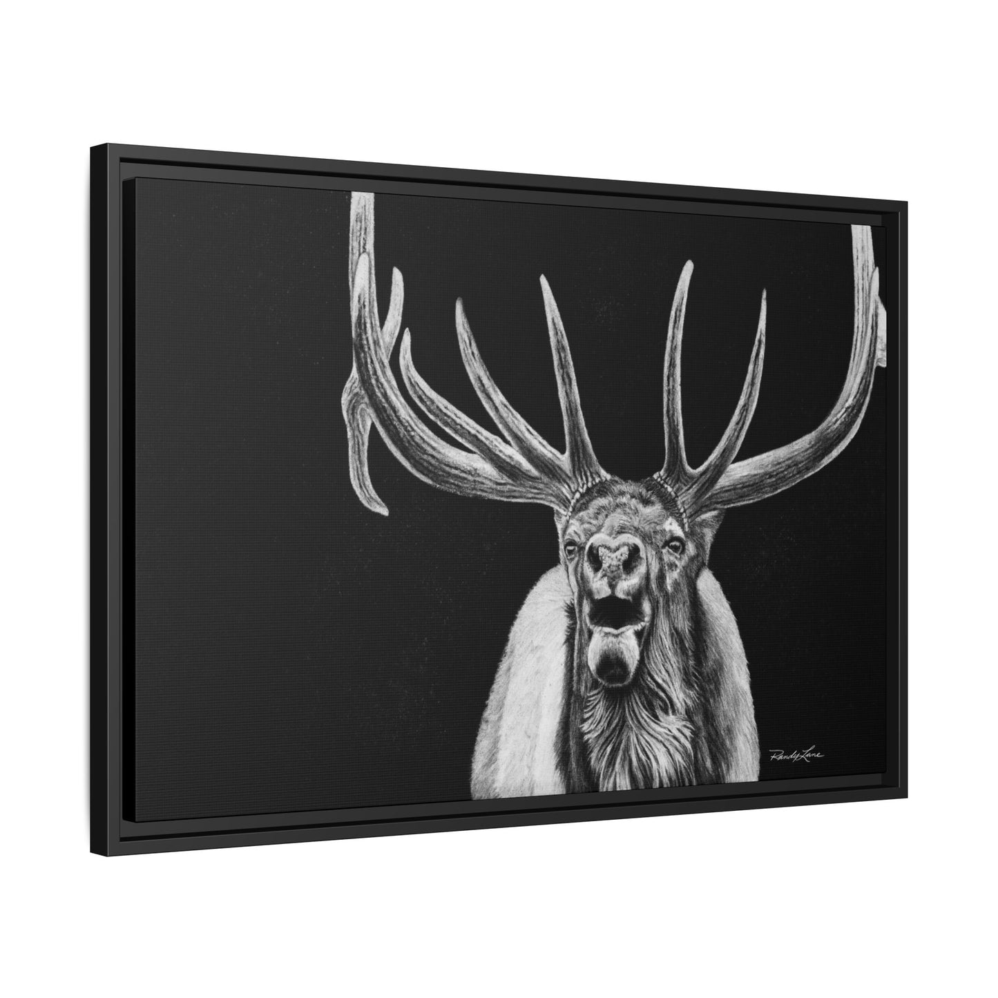 Heavy is the Crown, Elk Matte Canvas Print, Framed (Multi-color)