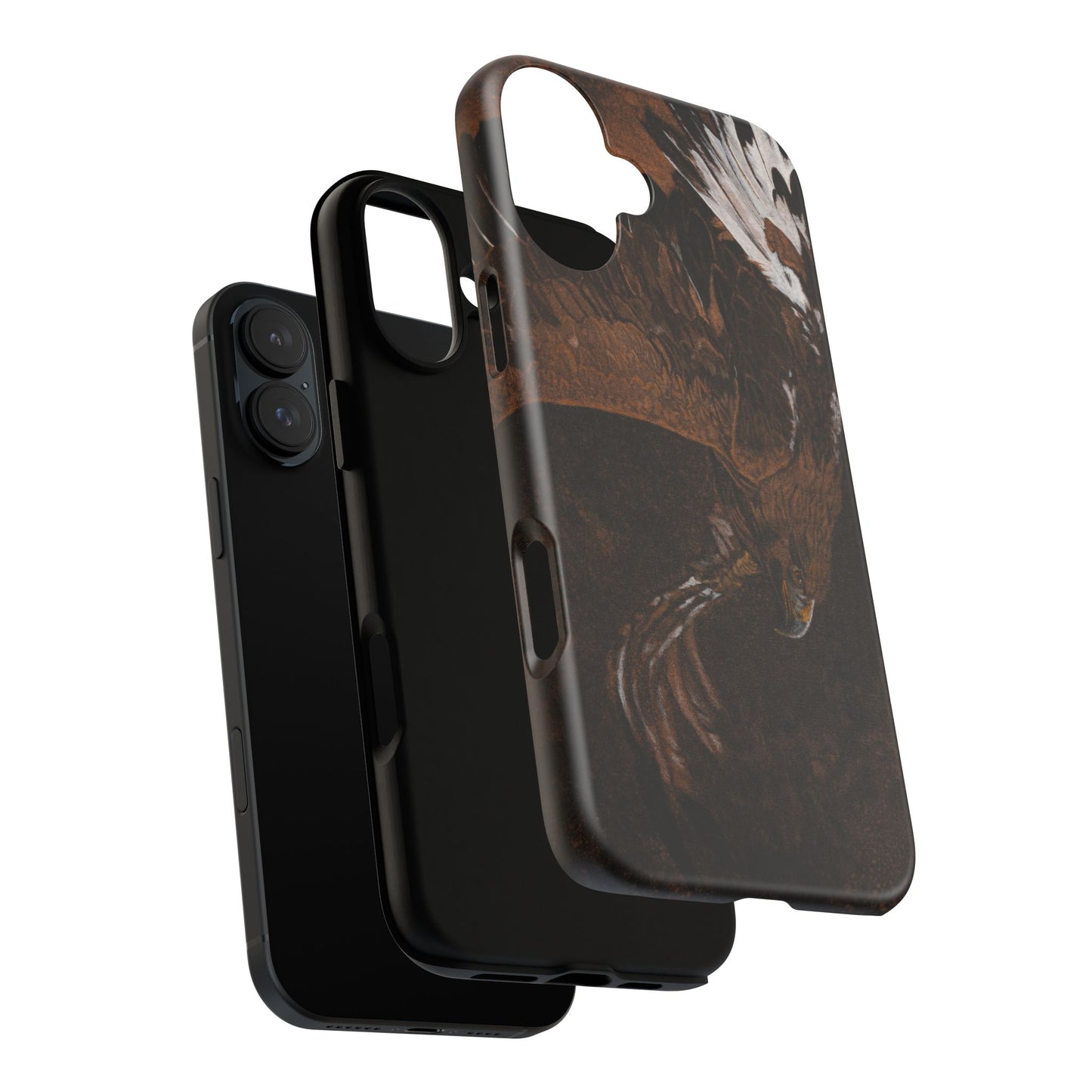 Golden Flight, Eagle Design Phone Case, Tough Cases