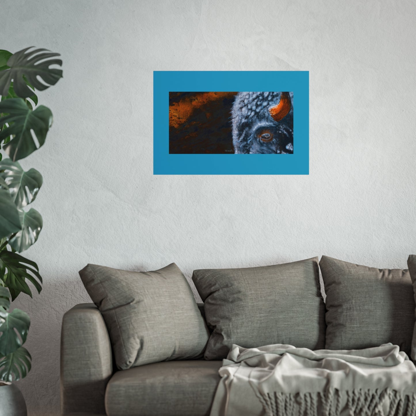 Storm Bison, Fine Art Print