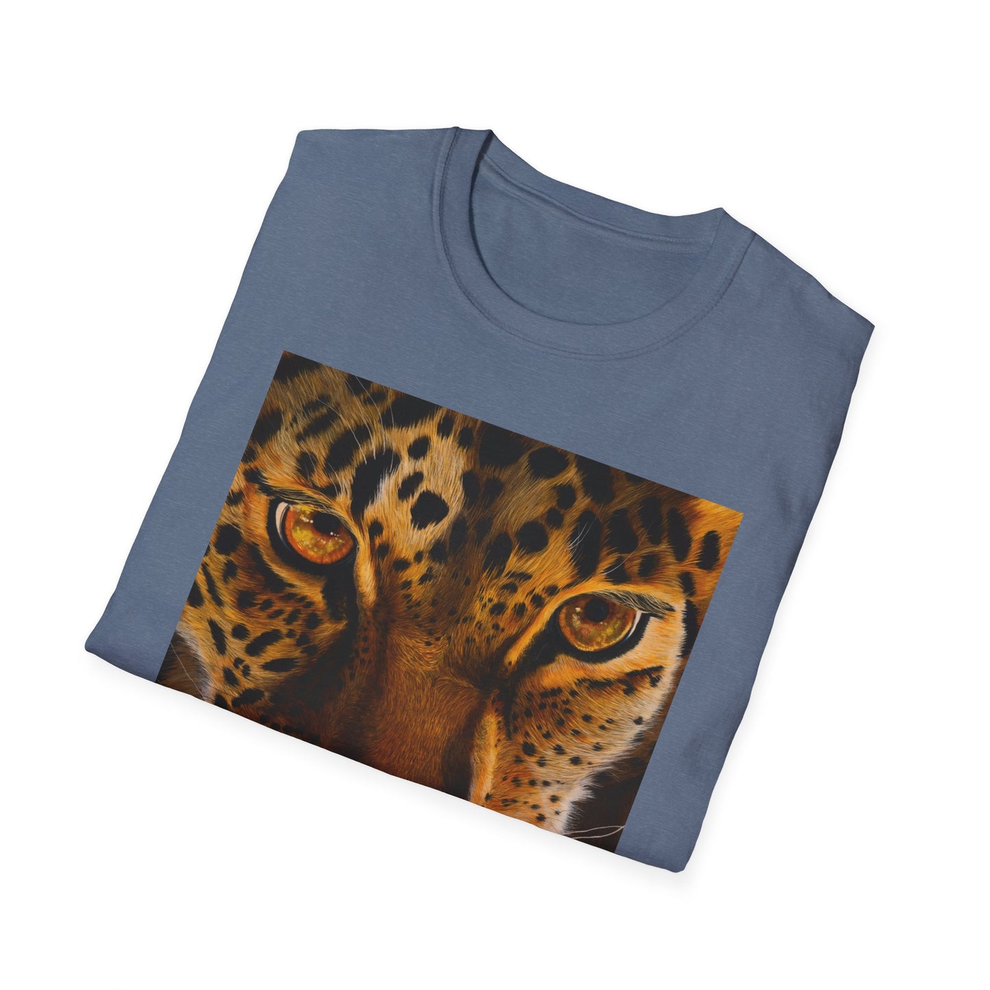 Windows to the Soul, Leopard Print Unisex Softstyle T-Shirt