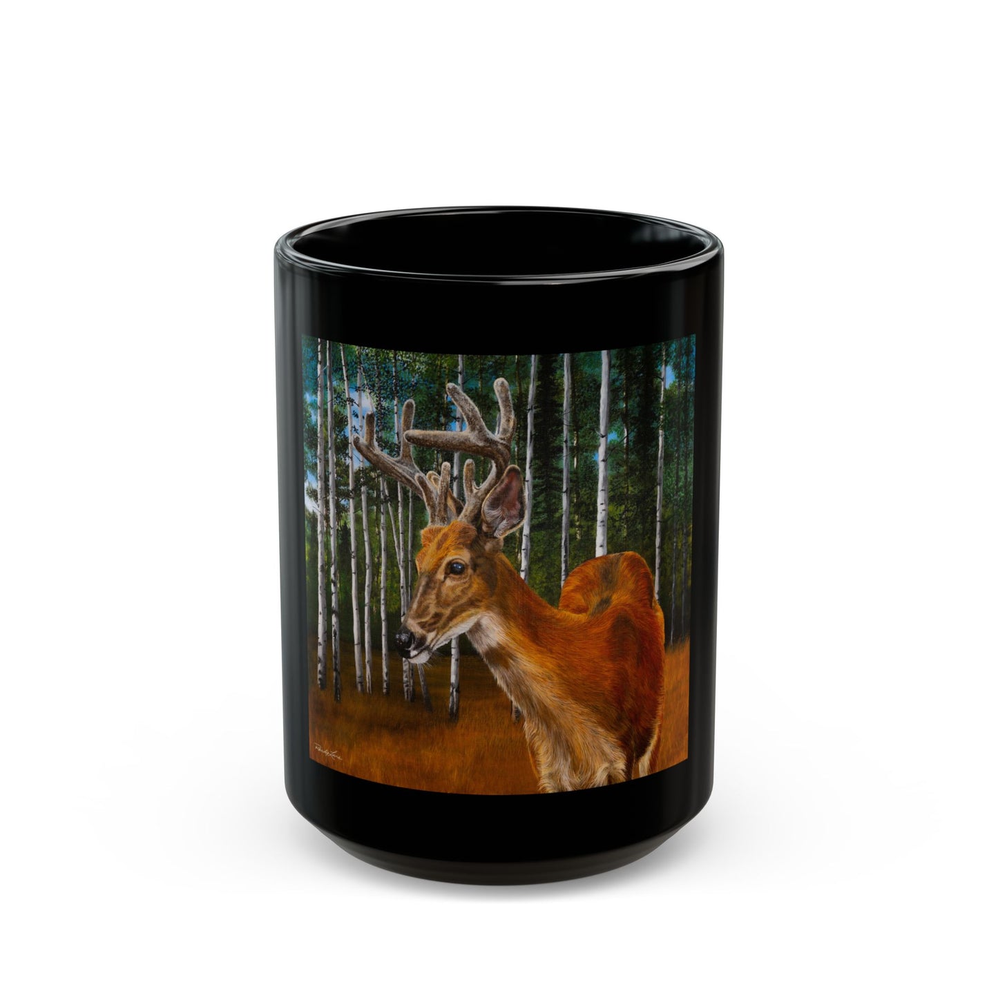 Velvet Crush, Deer Black Mug