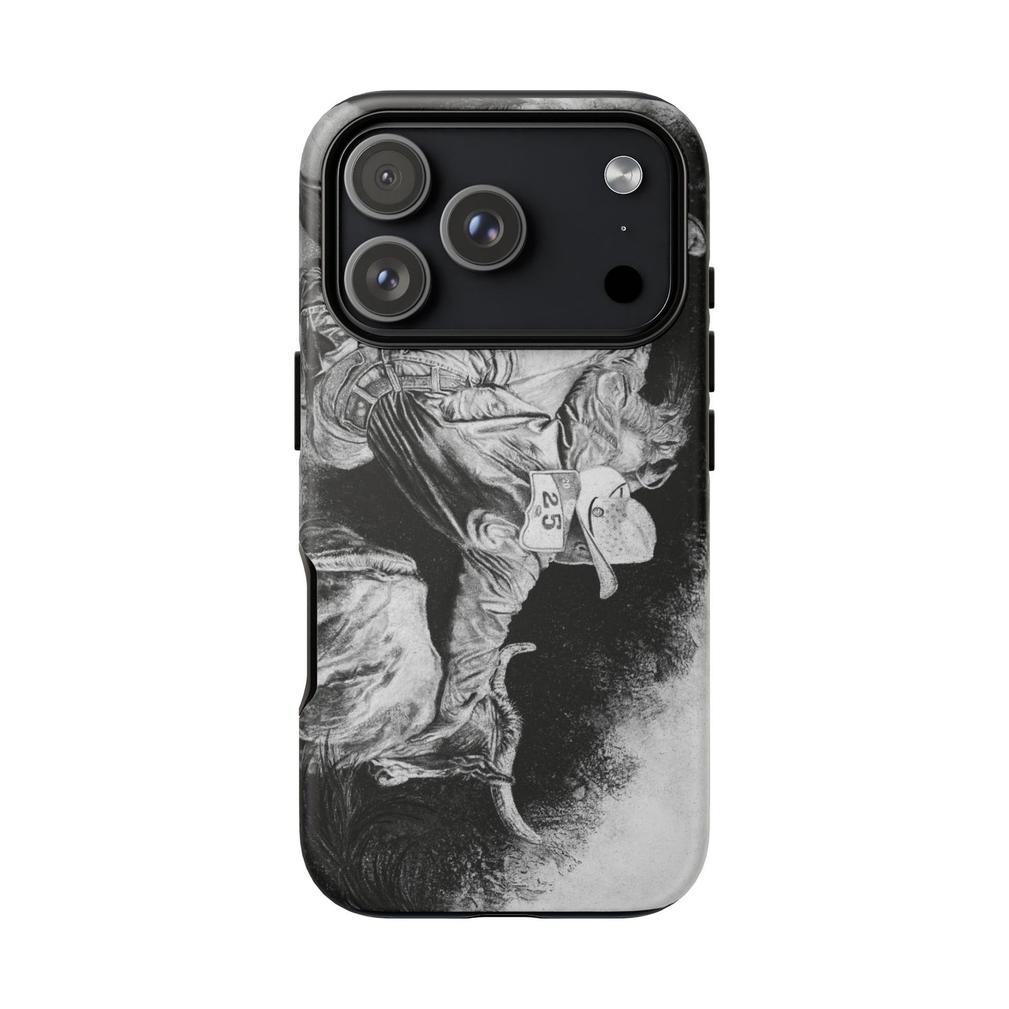 Contact. Cowboy Bulldogger Rodeo Art Phone Case - Tough Cases