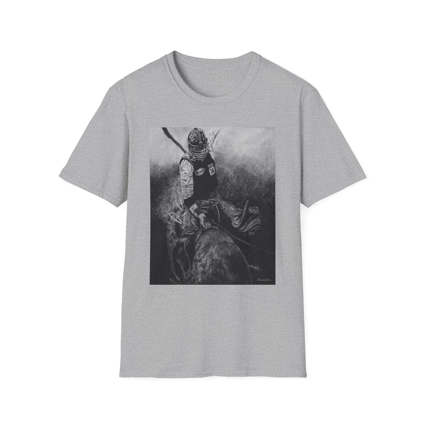 Gettin Frosty. Bull Rider Graphic Tee, Soft Style Casual Shirt