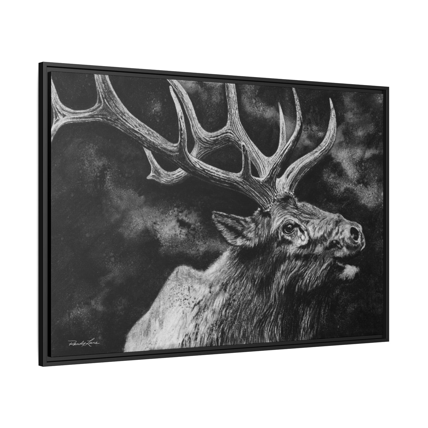Gladiator, Framed Elk Wall Art,  Matte Canvas