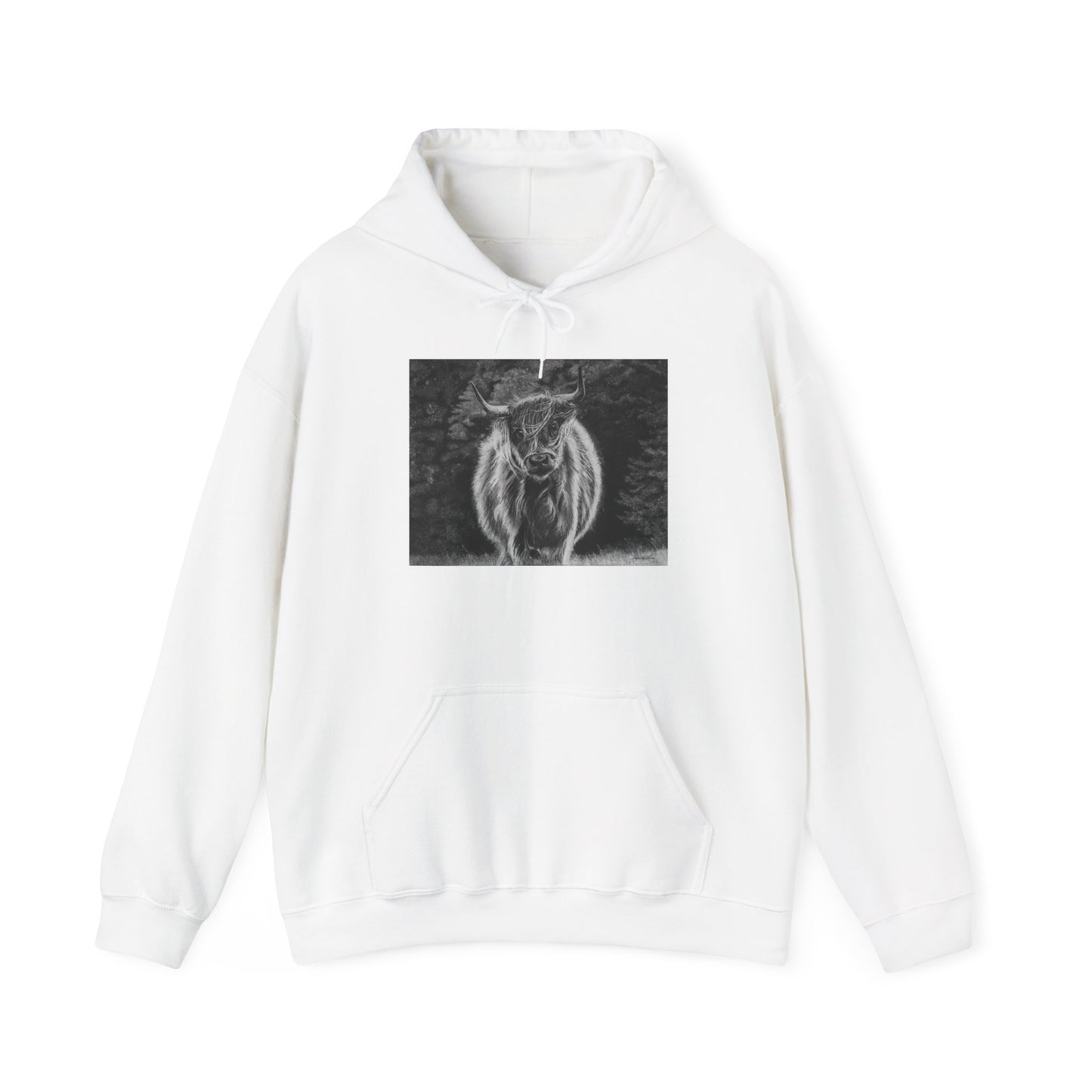 Ragamuffin. Highland Cow Graphic Hoodie
