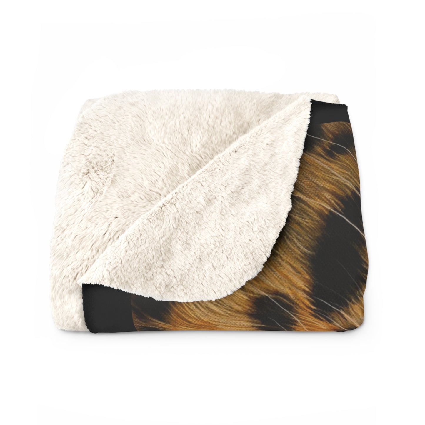 Windows to the Soul, Leopard Sherpa Fleece Blanket