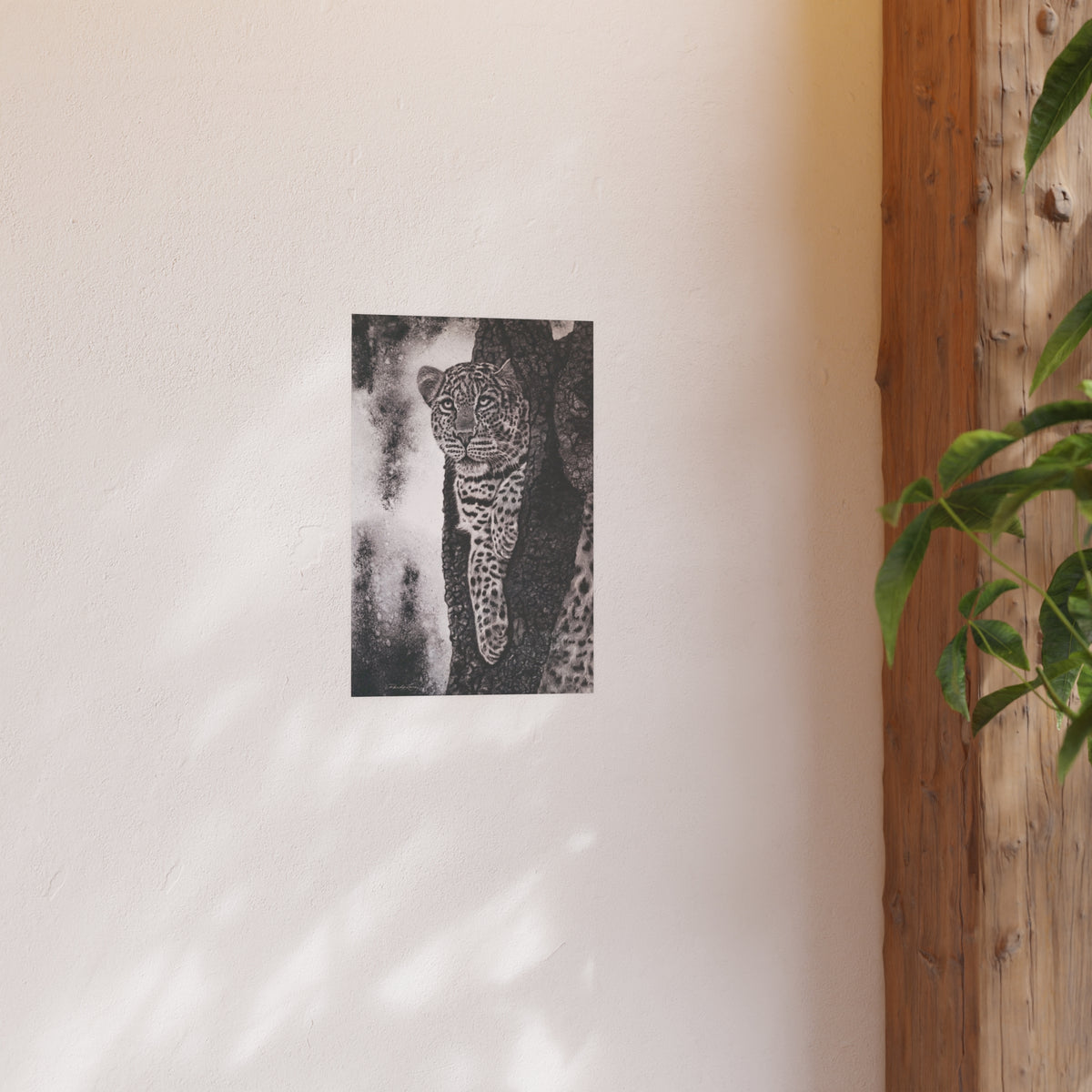 Tree Hugger, Leopard Fine Art Print, Satin/Matte Print