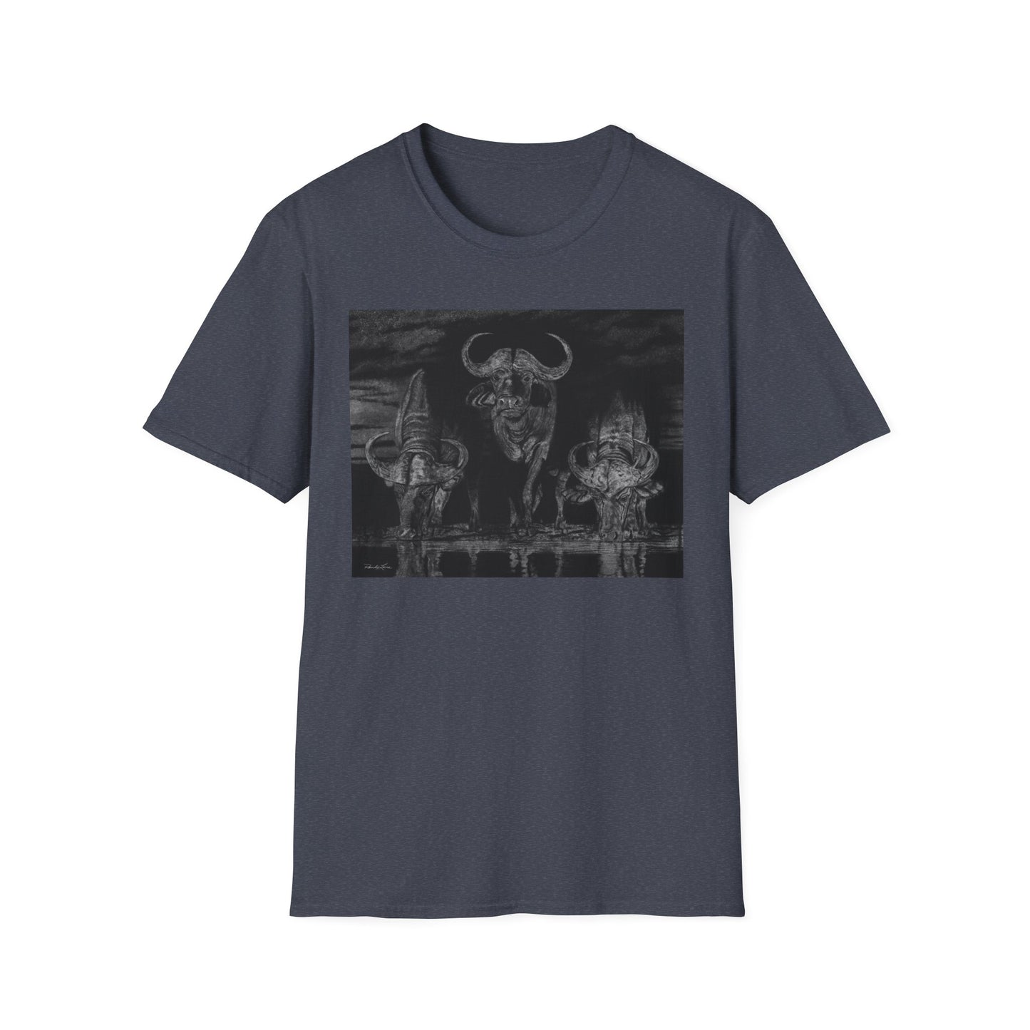 The Waterhole, Cape Buffalo Unisex T-Shirt - Softstyle Tee