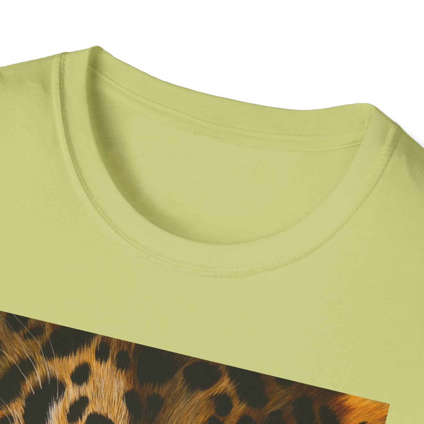 Windows to the Soul, Leopard Print Unisex Softstyle T-Shirt