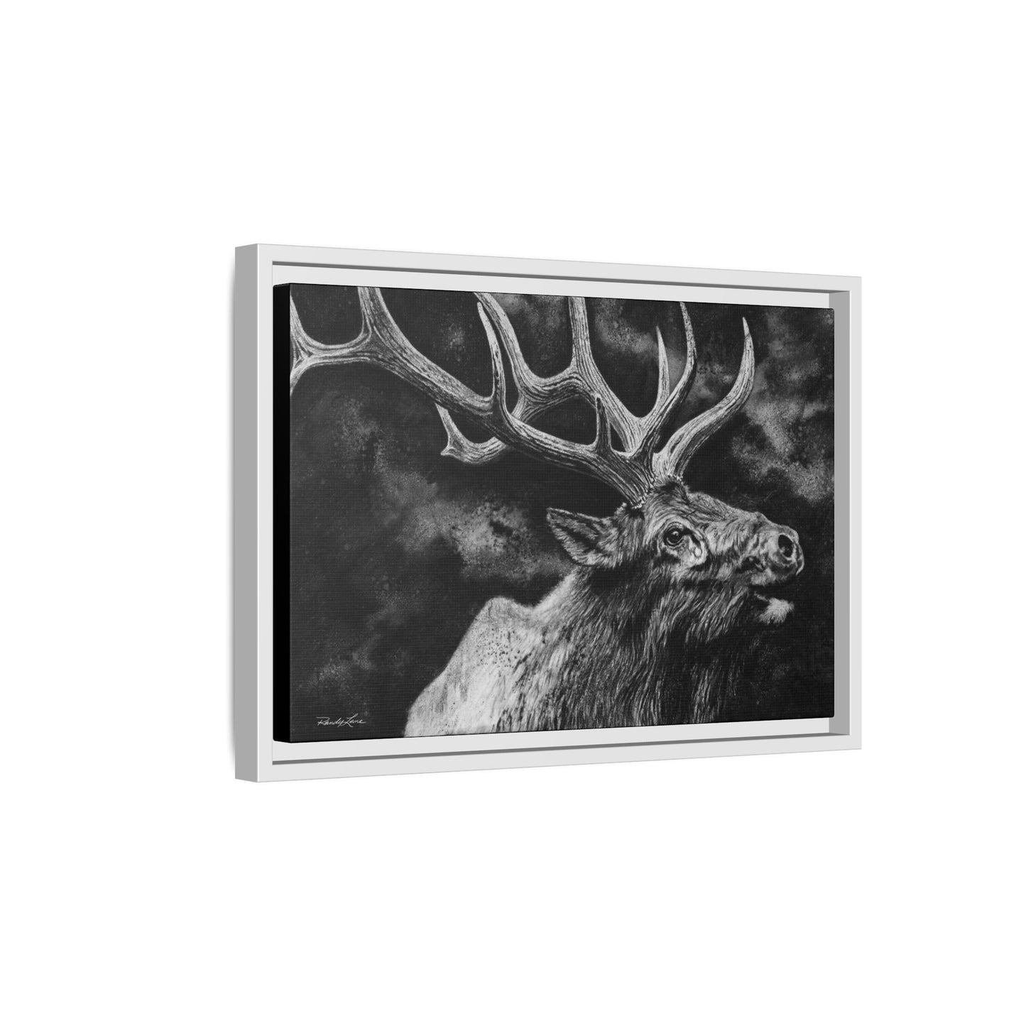 Gladiator, Framed Elk Wall Art,  Matte Canvas