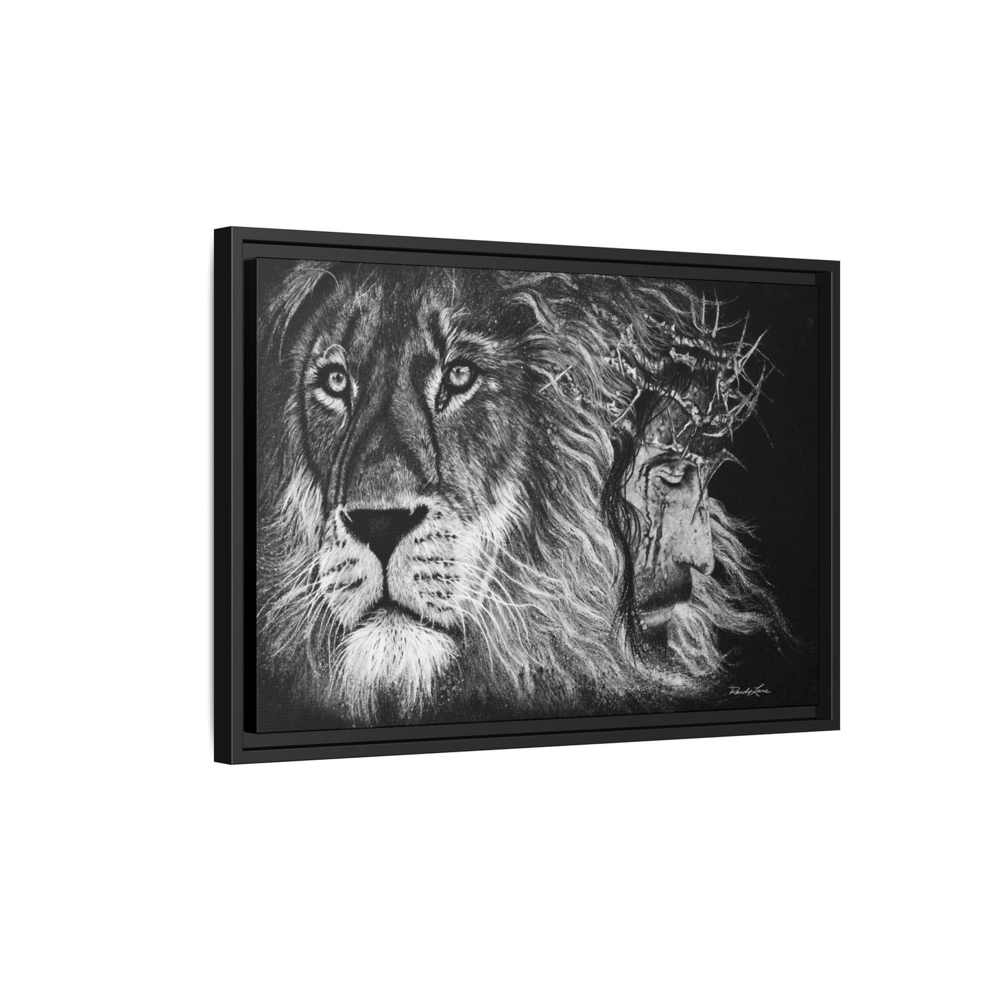Lion King, Framed Matte Canvas Print