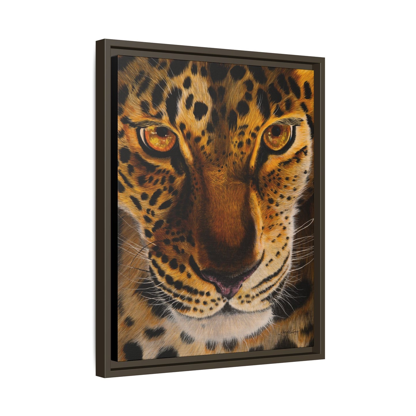 Windows to the Soul, Framed Leopard Canvas Art
