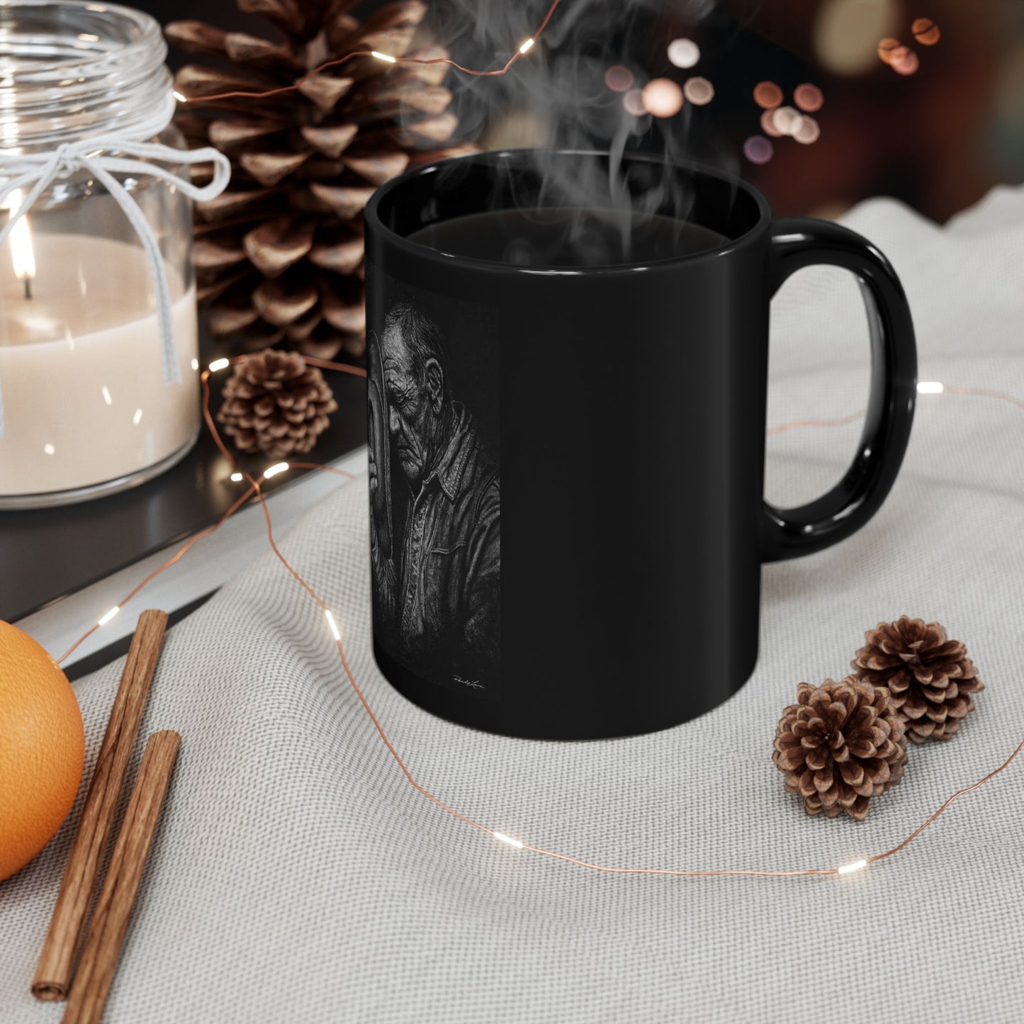 Cowboys Prayer. Black Coffee Mug
