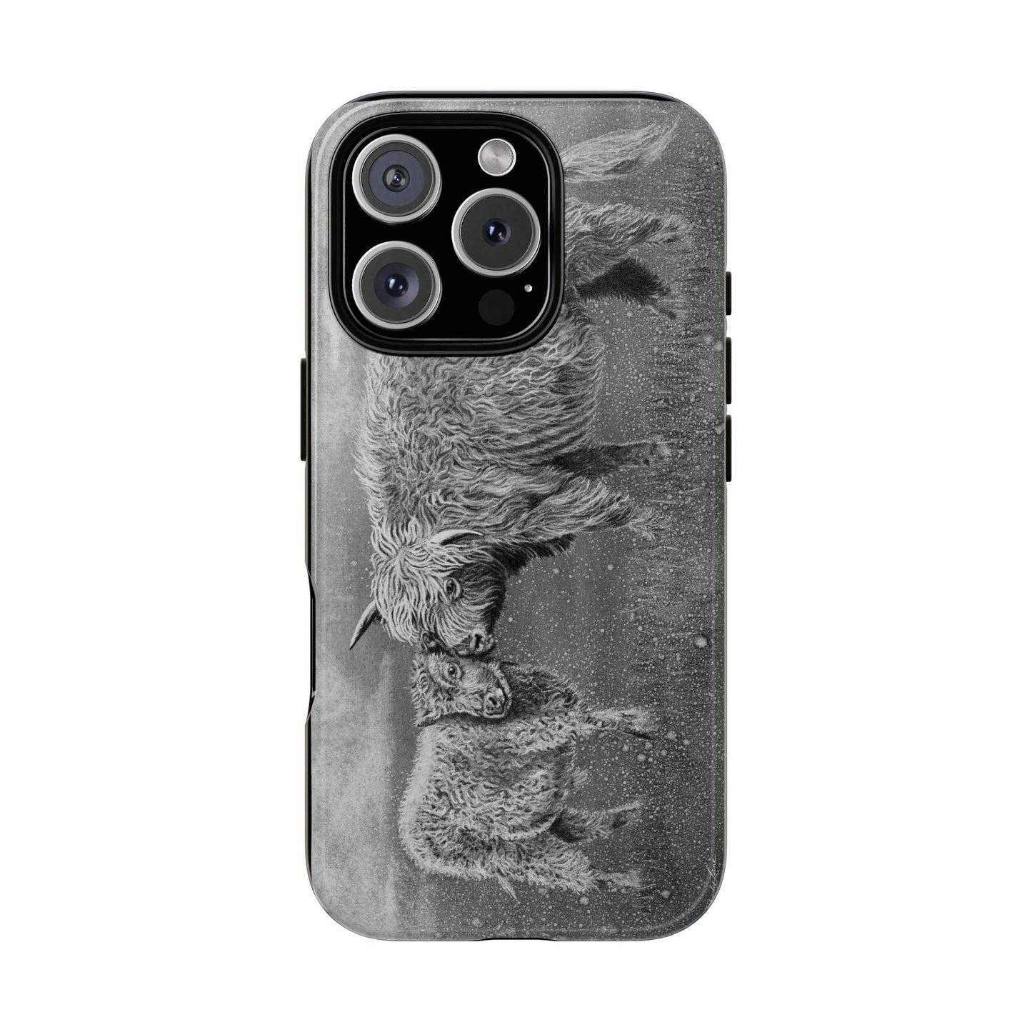Highland Love, Highland Cow theme Phone Case, Tough Cases