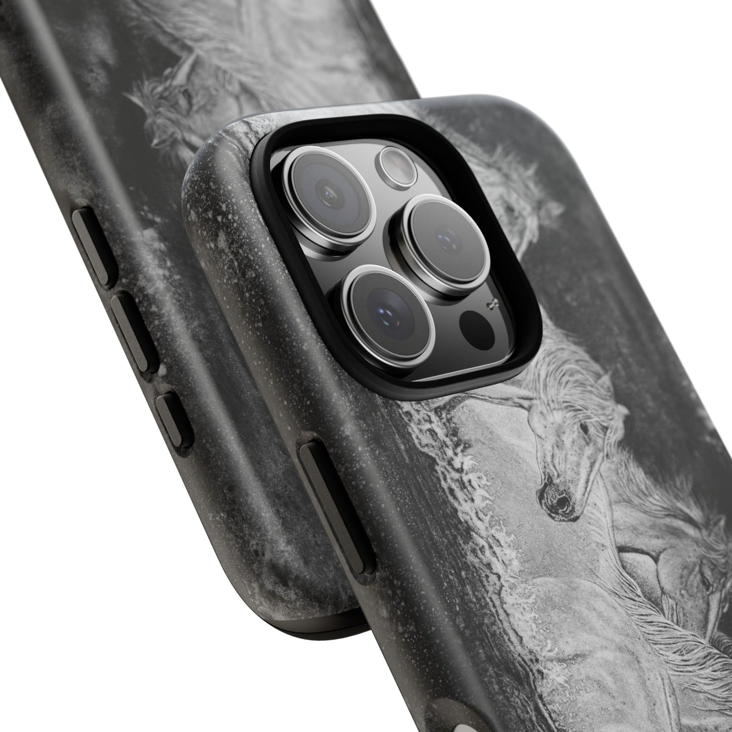 Night Swim, Horse-Themed Phone Case, Stylish Tough Cases