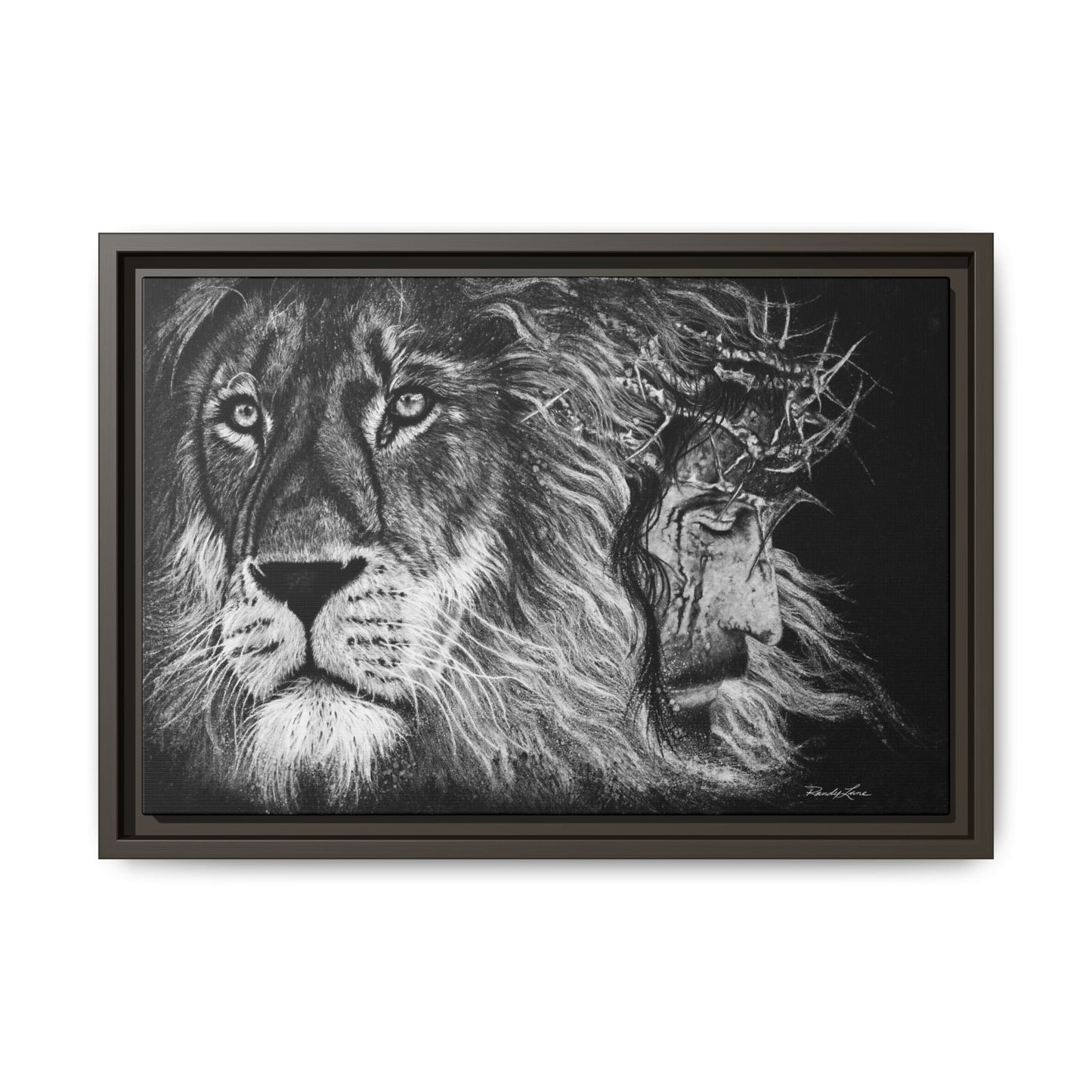 Lion King, Framed Matte Canvas Print