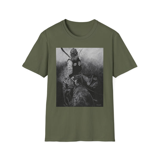 Gettin Frosty. Bull Rider Graphic Tee, Soft Style Casual Shirt