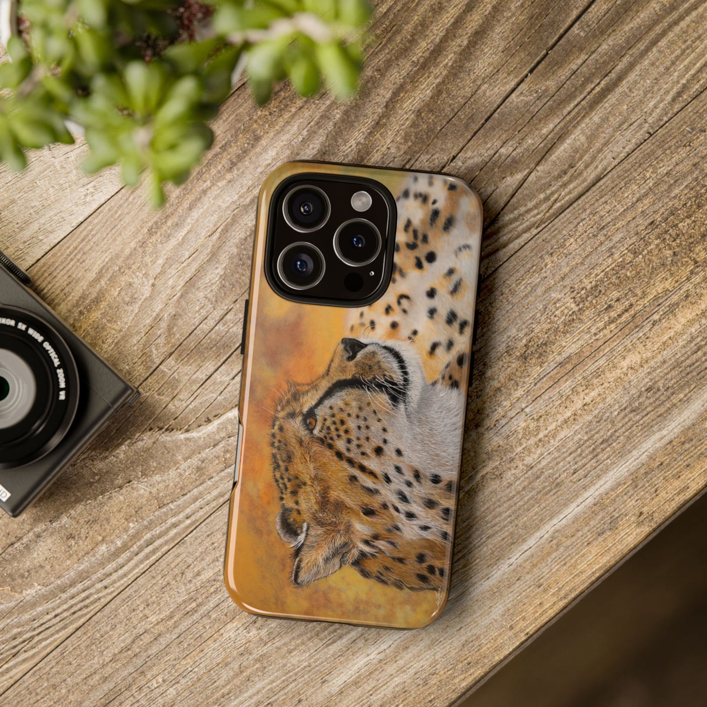 Cheetah Chill, Cheetah Phone Case, Tough Cases