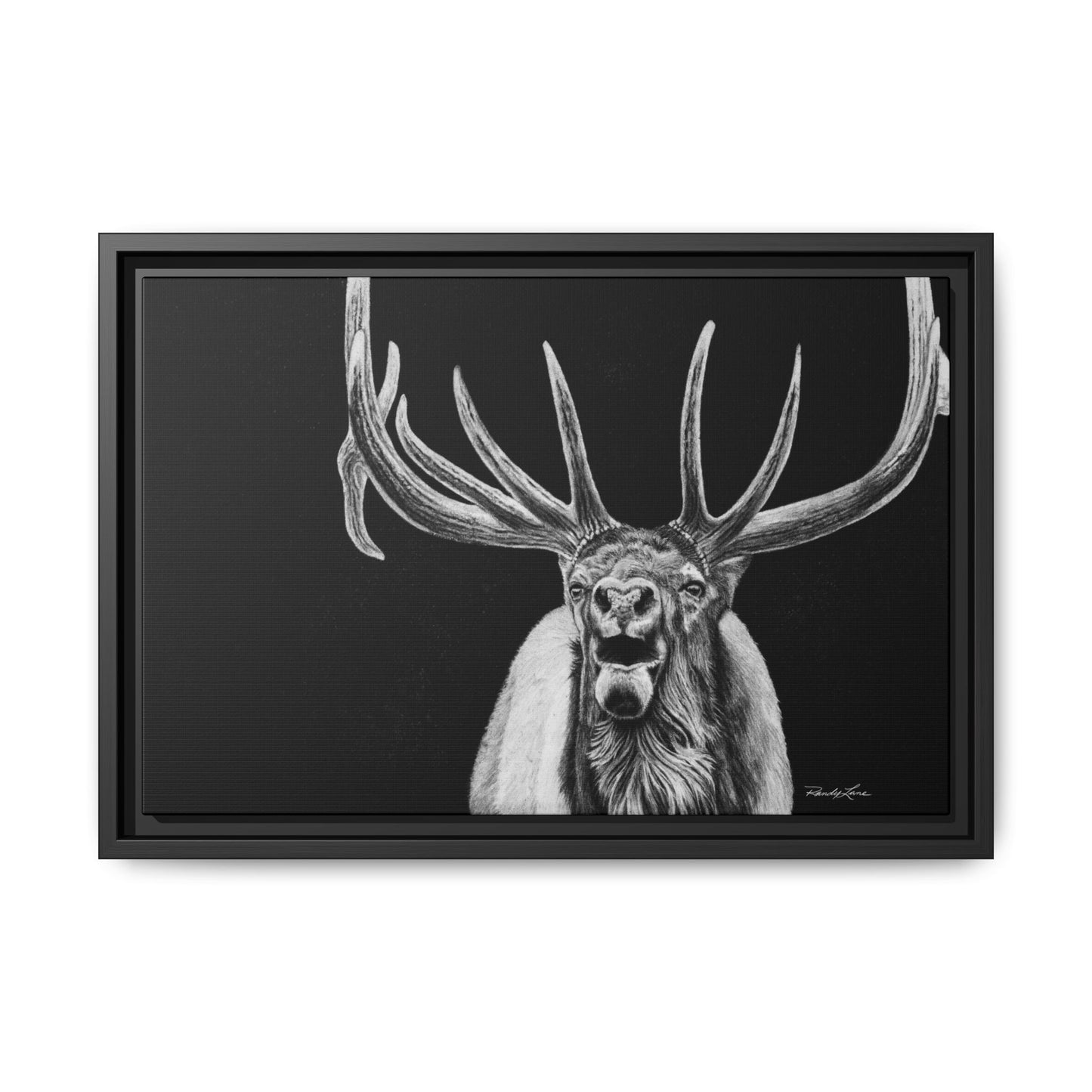 Heavy is the Crown, Elk Matte Canvas Print, Framed (Multi-color)