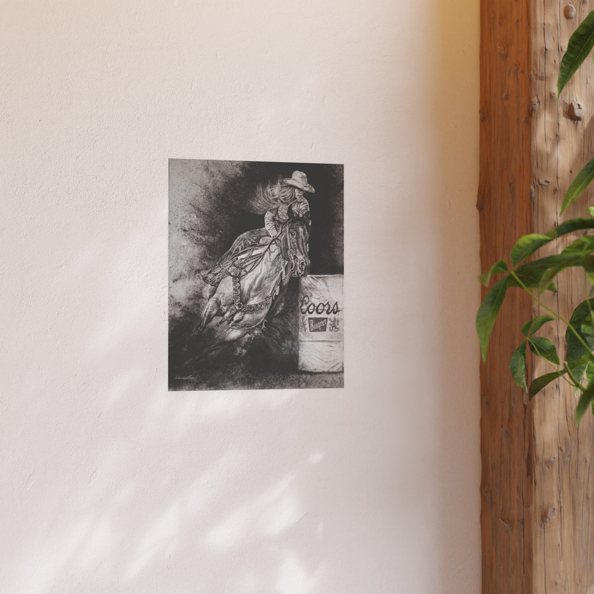 Sophie's Run, Barrel Racer Cowgirl Fine Art Print— Satin or Archival Matte