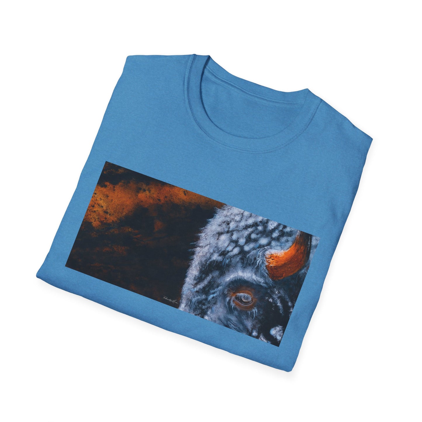 Storm Bison, Unisex Softstyle T-Shirt