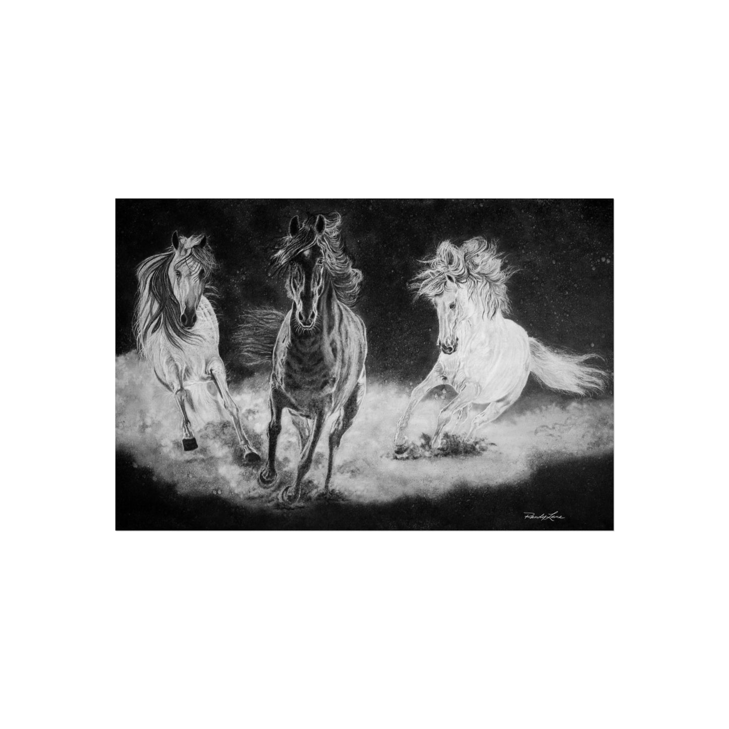 Midnight Run. Fine Art Horse Print