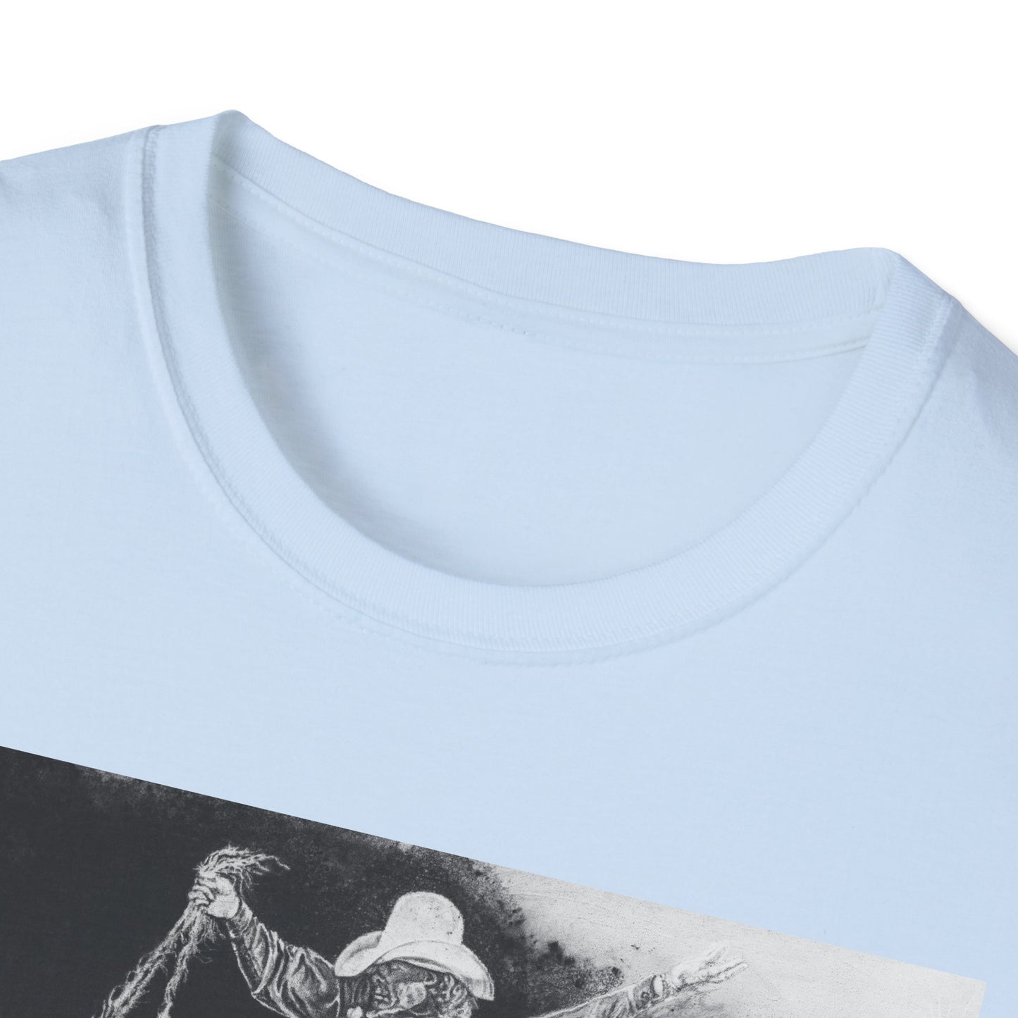 Big Grey, Rodeo Bareback Bronc Painting T-Shirt