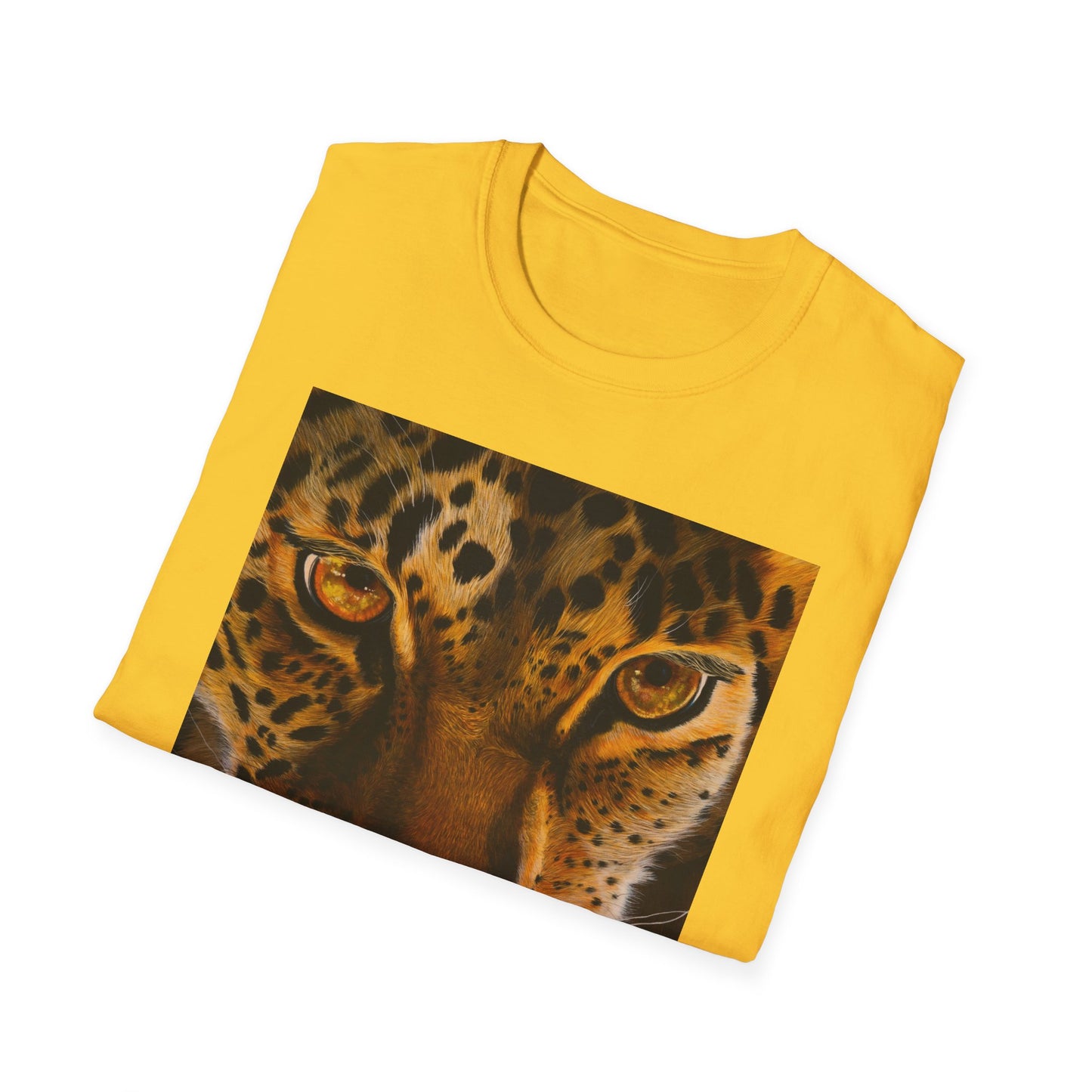 Windows to the Soul, Leopard Print Unisex Softstyle T-Shirt