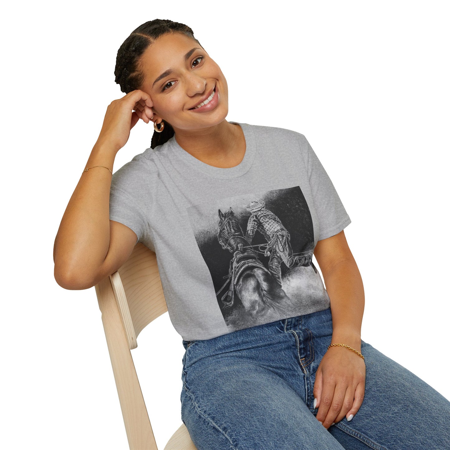 The Dismount. Steer Roper Unisex Softstyle T-Shirt