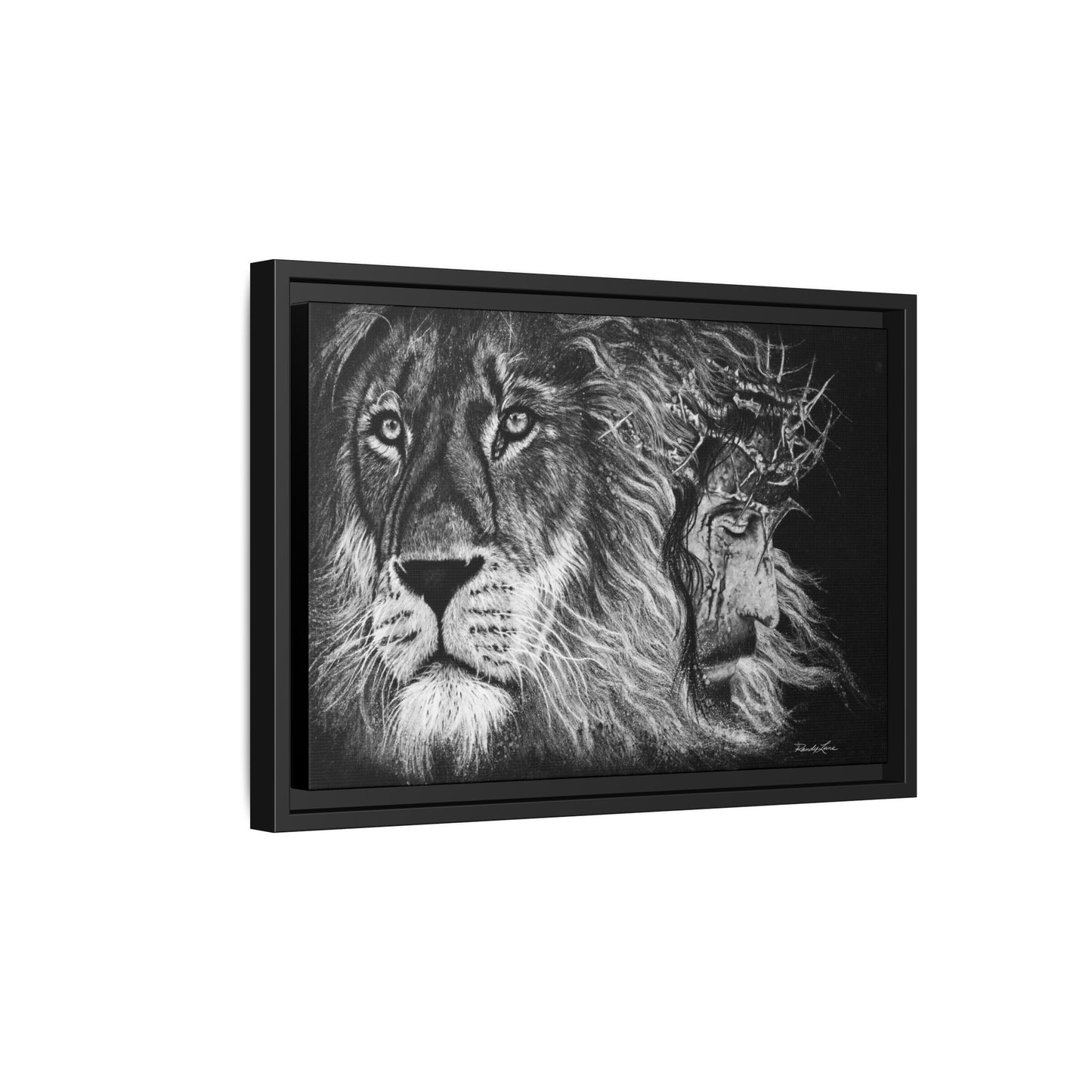 Lion King, Framed Matte Canvas Print