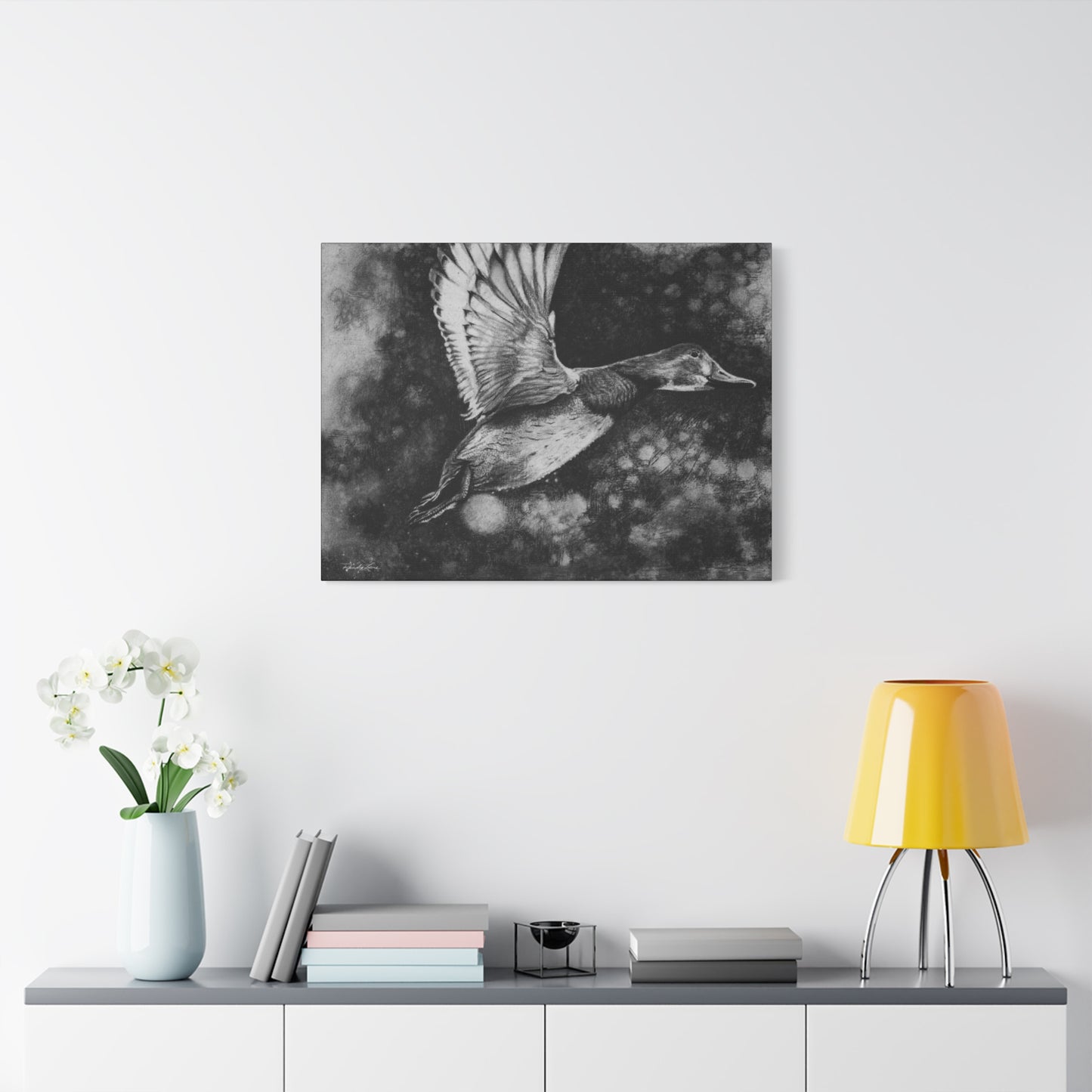 Flare, Elegant Duck Wall Art, Matte Stretched Canvas