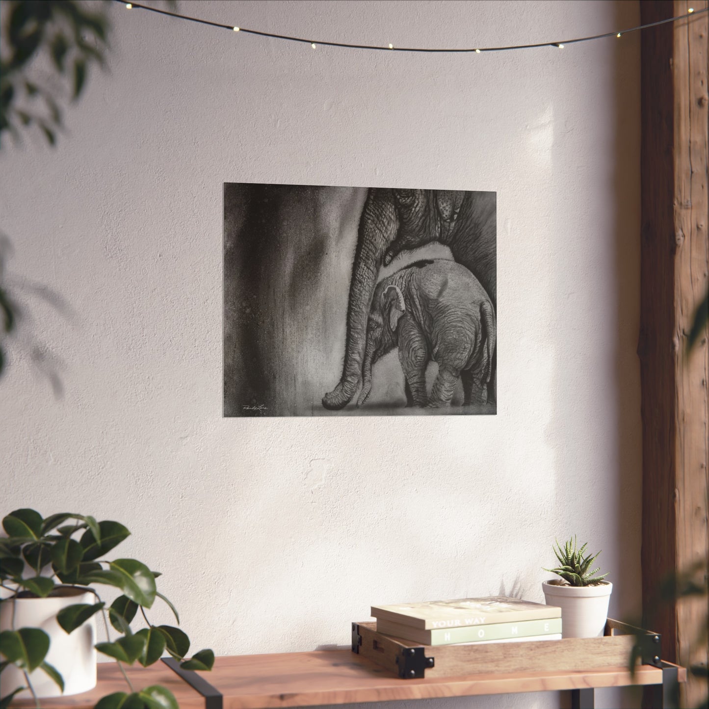 Trunks of Love,  Elephant Fine Art Print