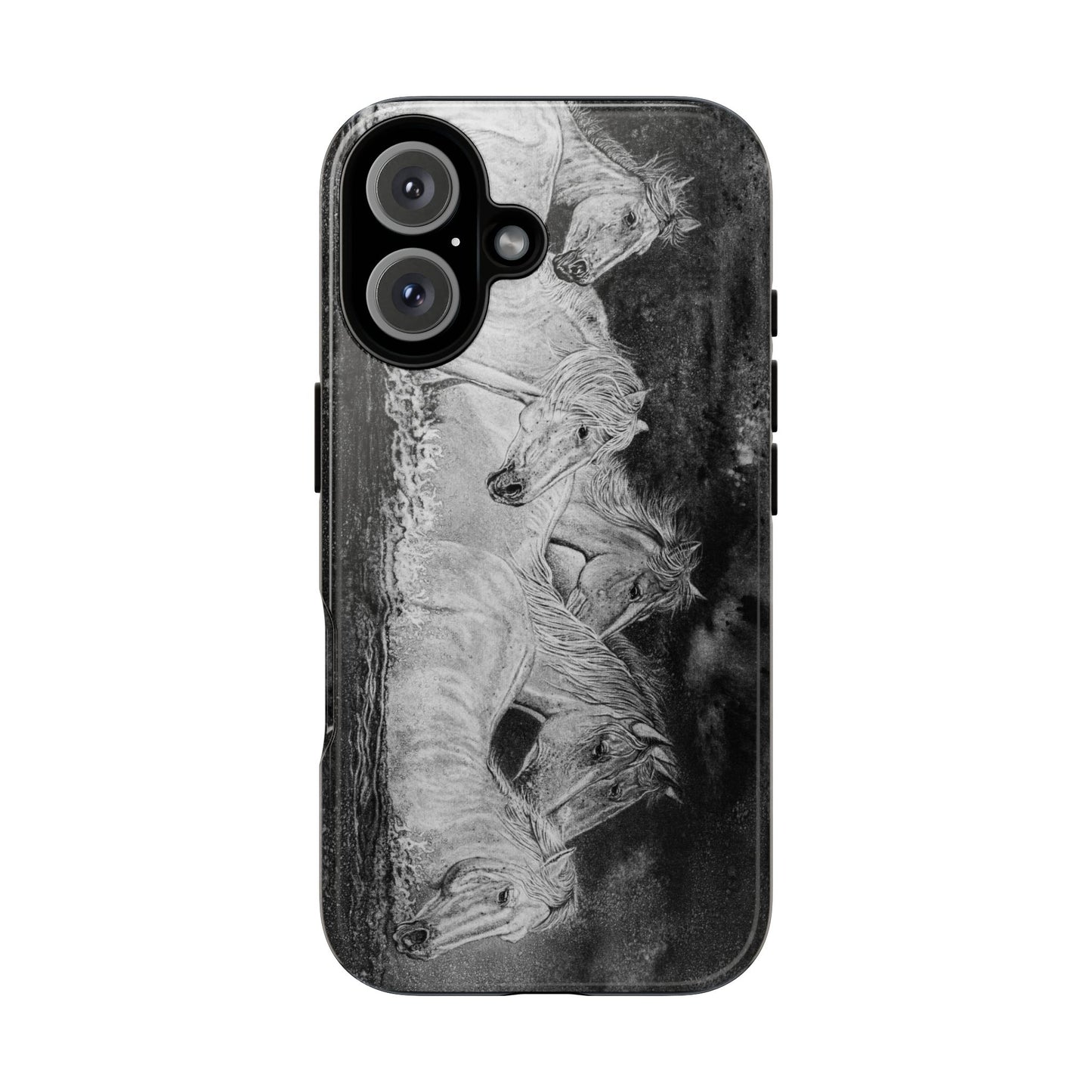 Night Swim, Horse-Themed Phone Case, Stylish Tough Cases
