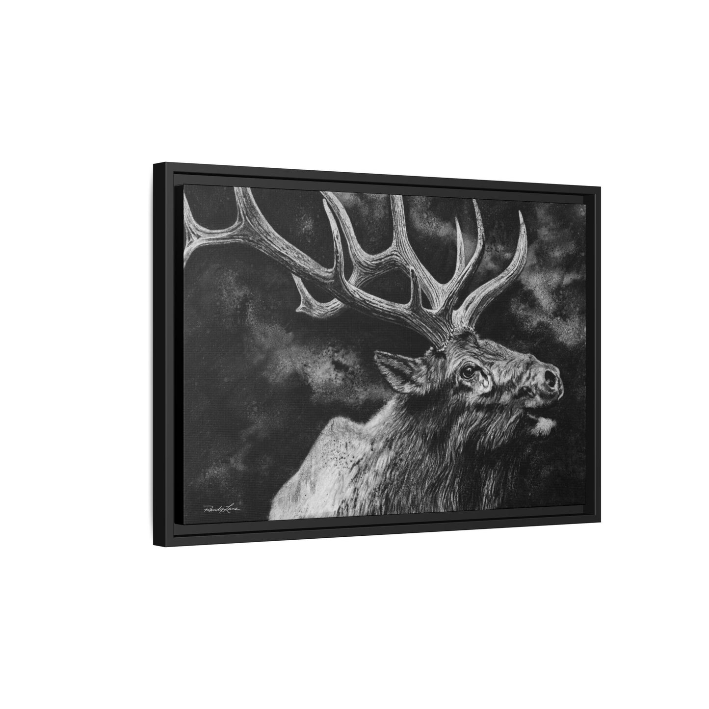 Gladiator, Framed Elk Wall Art,  Matte Canvas