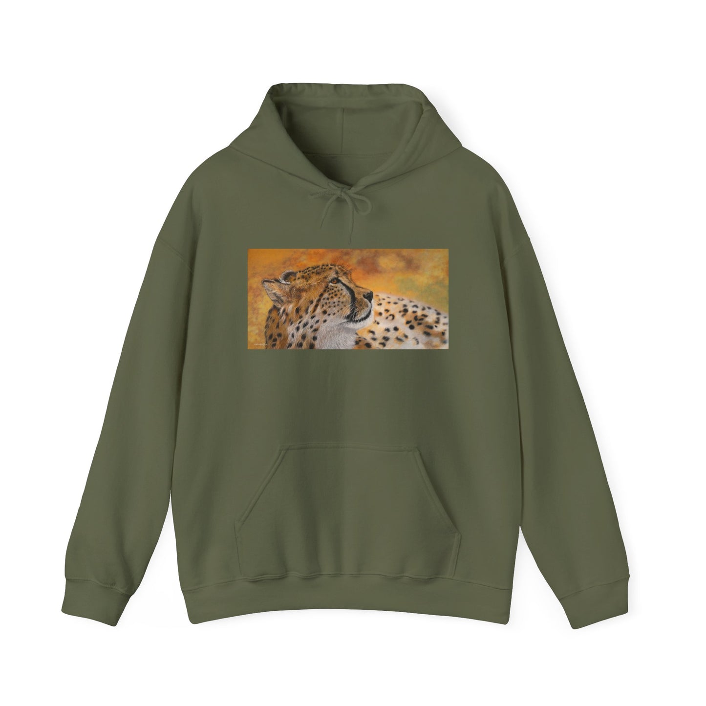 Cheetah Chill, Cheetah Unisex Hooded Sweatshirt