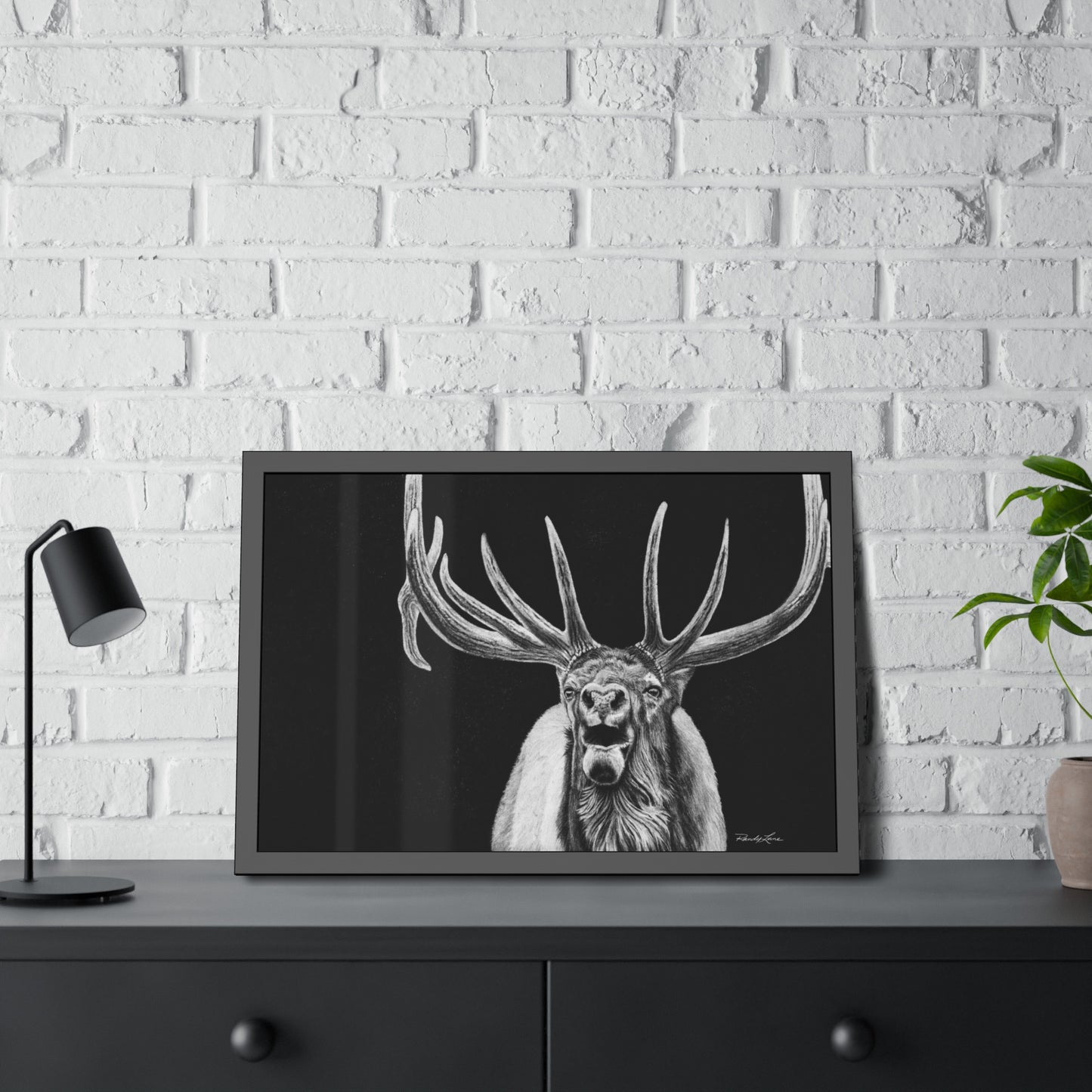 Heavy is the Crown, Framed Elk Fine Art Print
