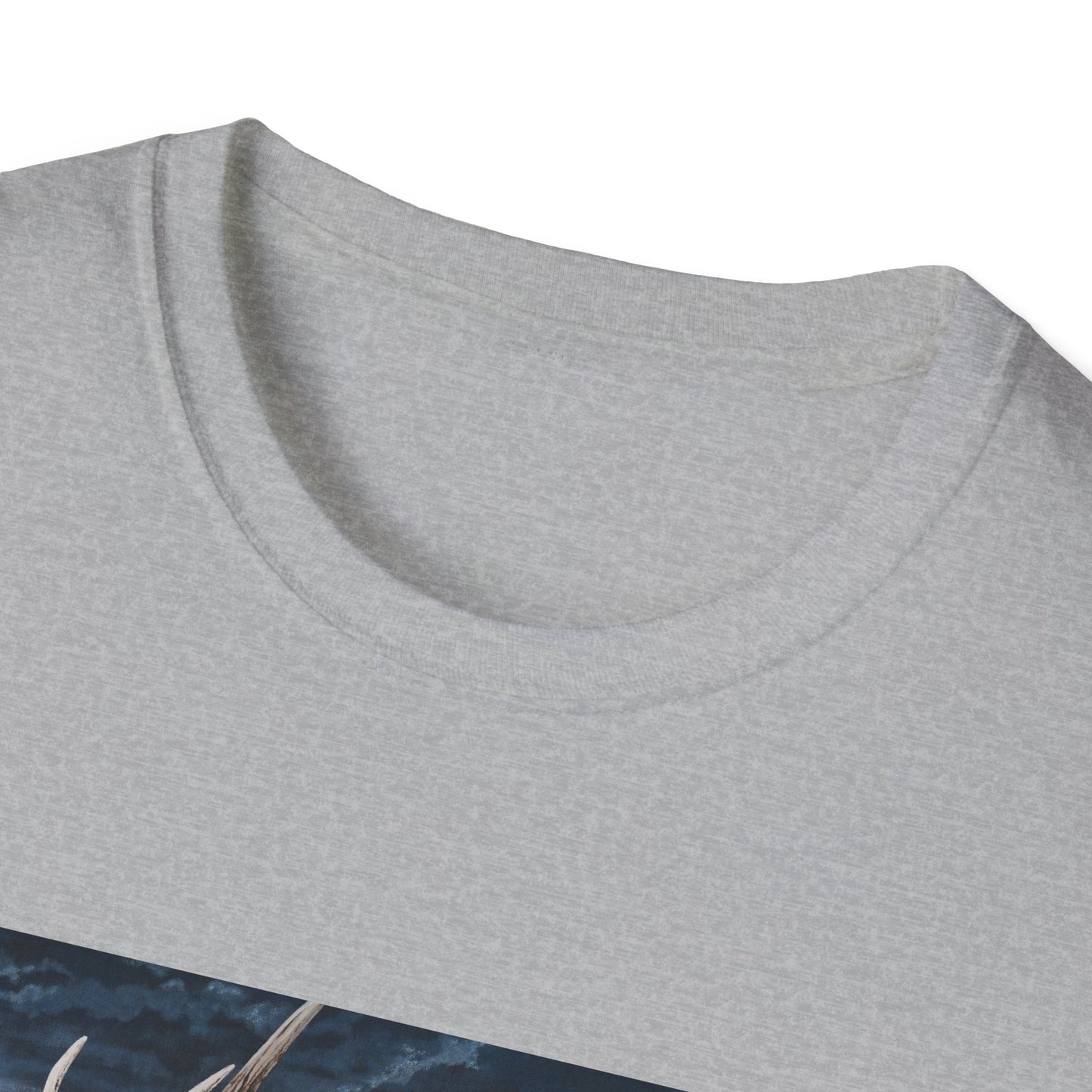 Sunset Serenade,  Elk Graphic Unisex soft T-Shirt