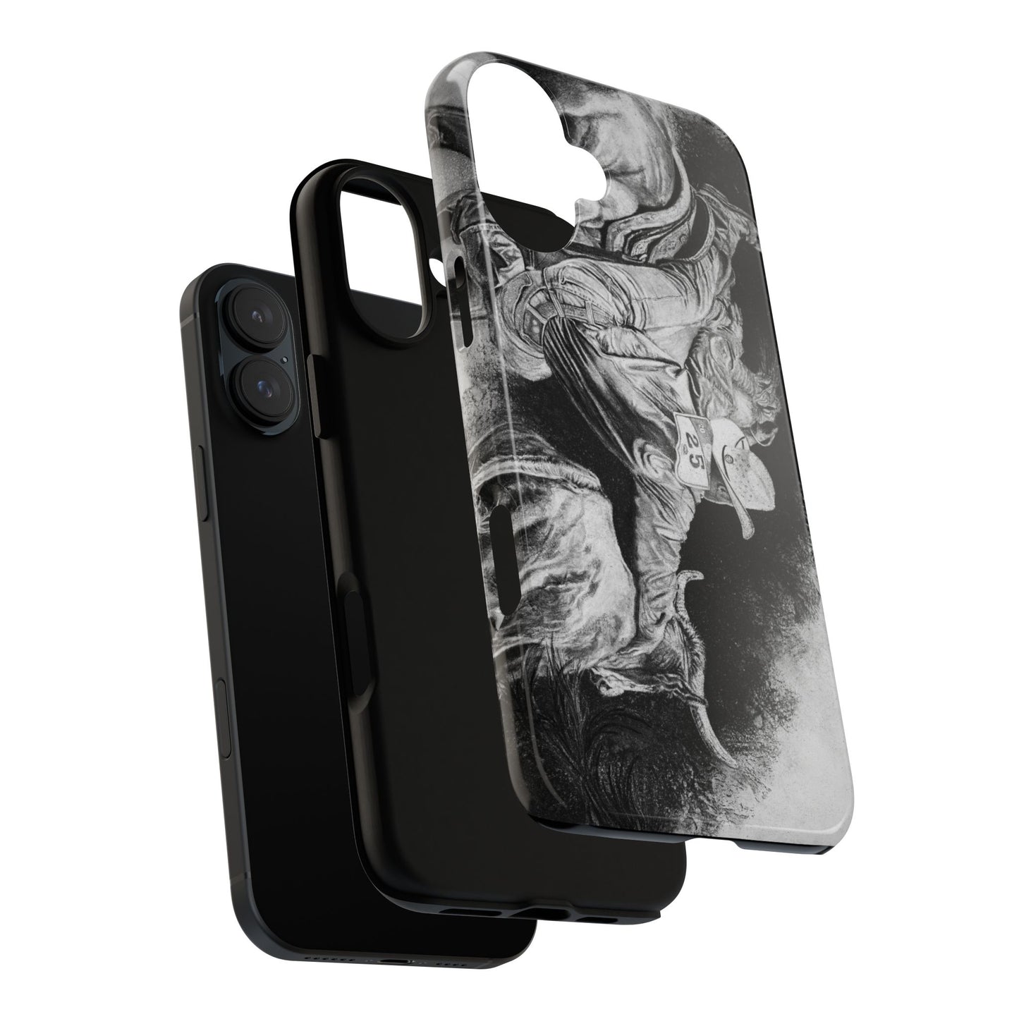 Contact. Cowboy Bulldogger Rodeo Art Phone Case - Tough Cases