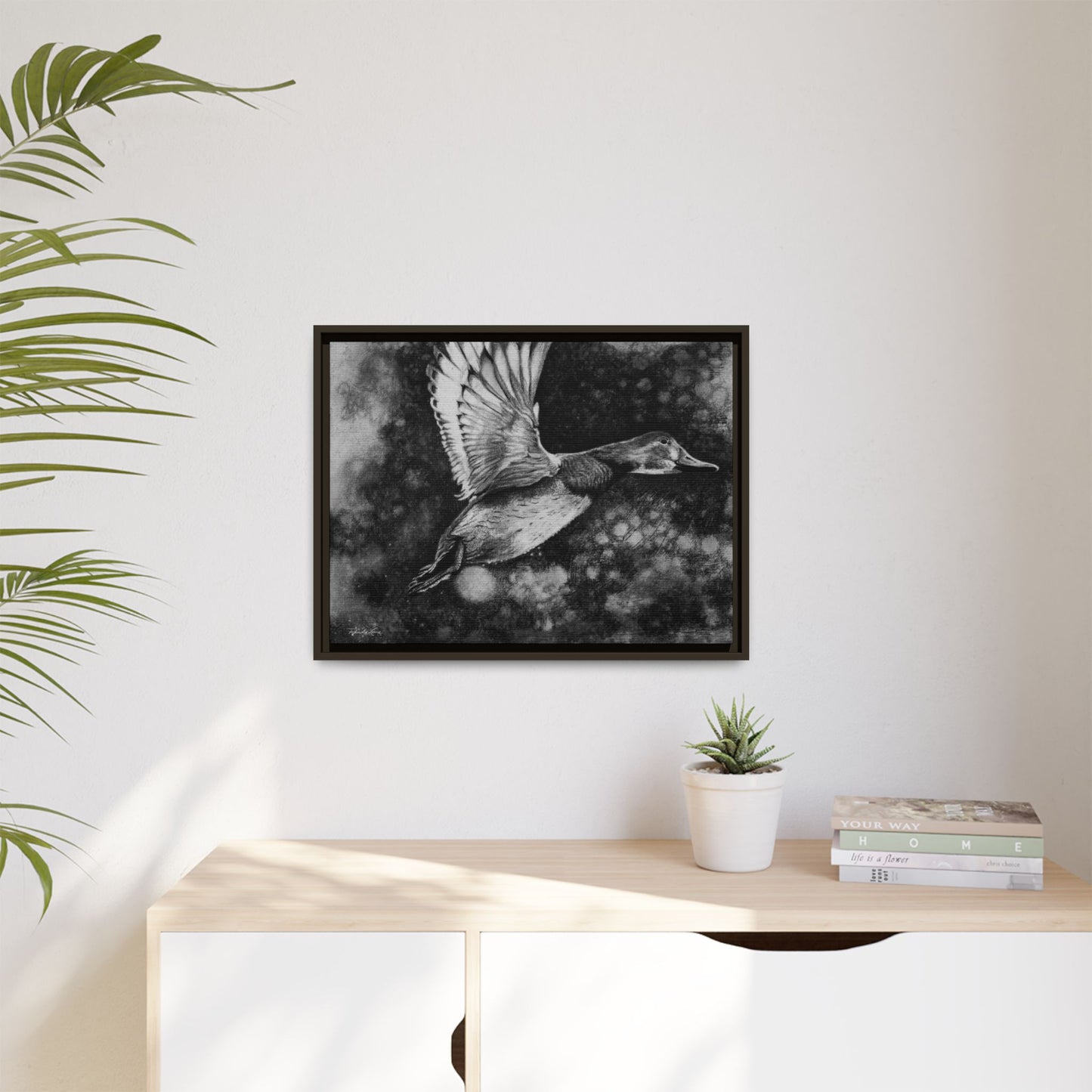 Flare, Framed Duck Canvas Art