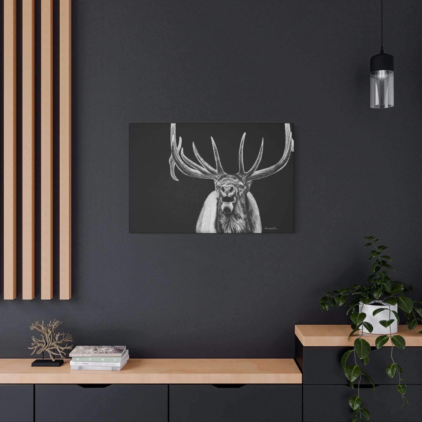 Heavy is the Crown, Matte Canvas Elk, Stretched, 1.25"