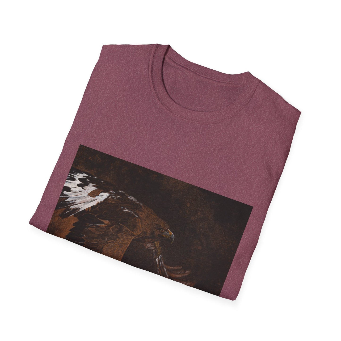 Golden Flight, Golden Eagle Unisex T-Shirt, Softstyle Tee