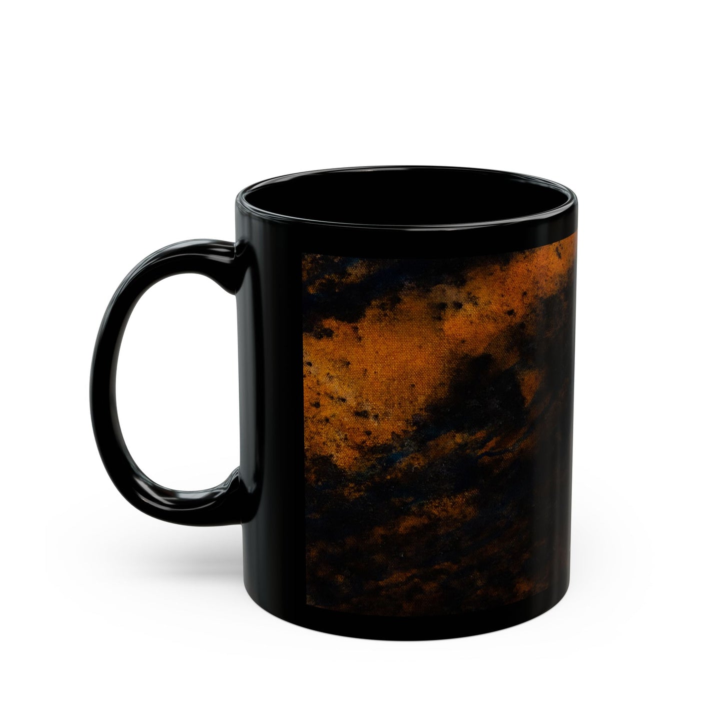 Storm Bison, Artistic Black Mug