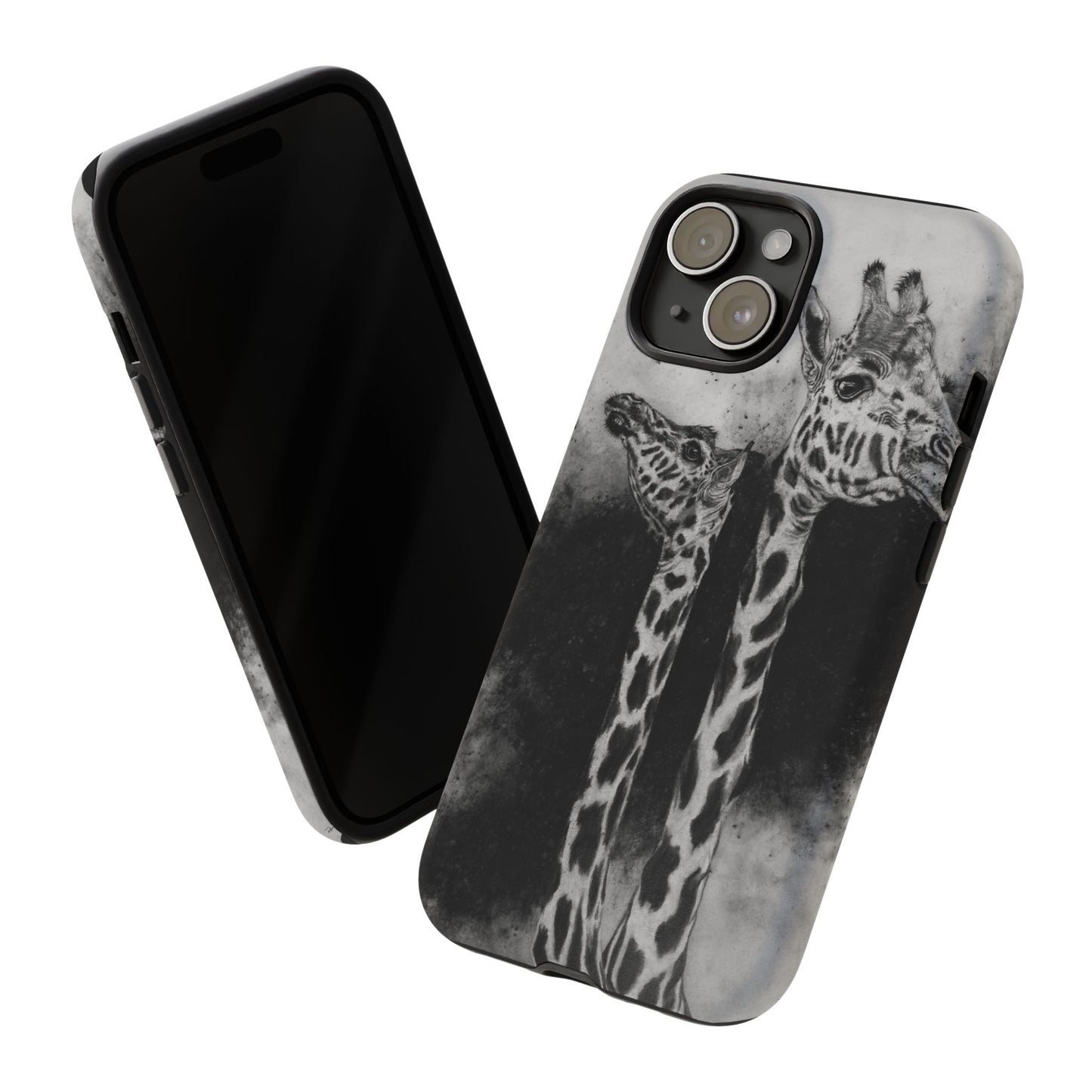 Grace in the Grassland, Giraffe Tough Phone Cases