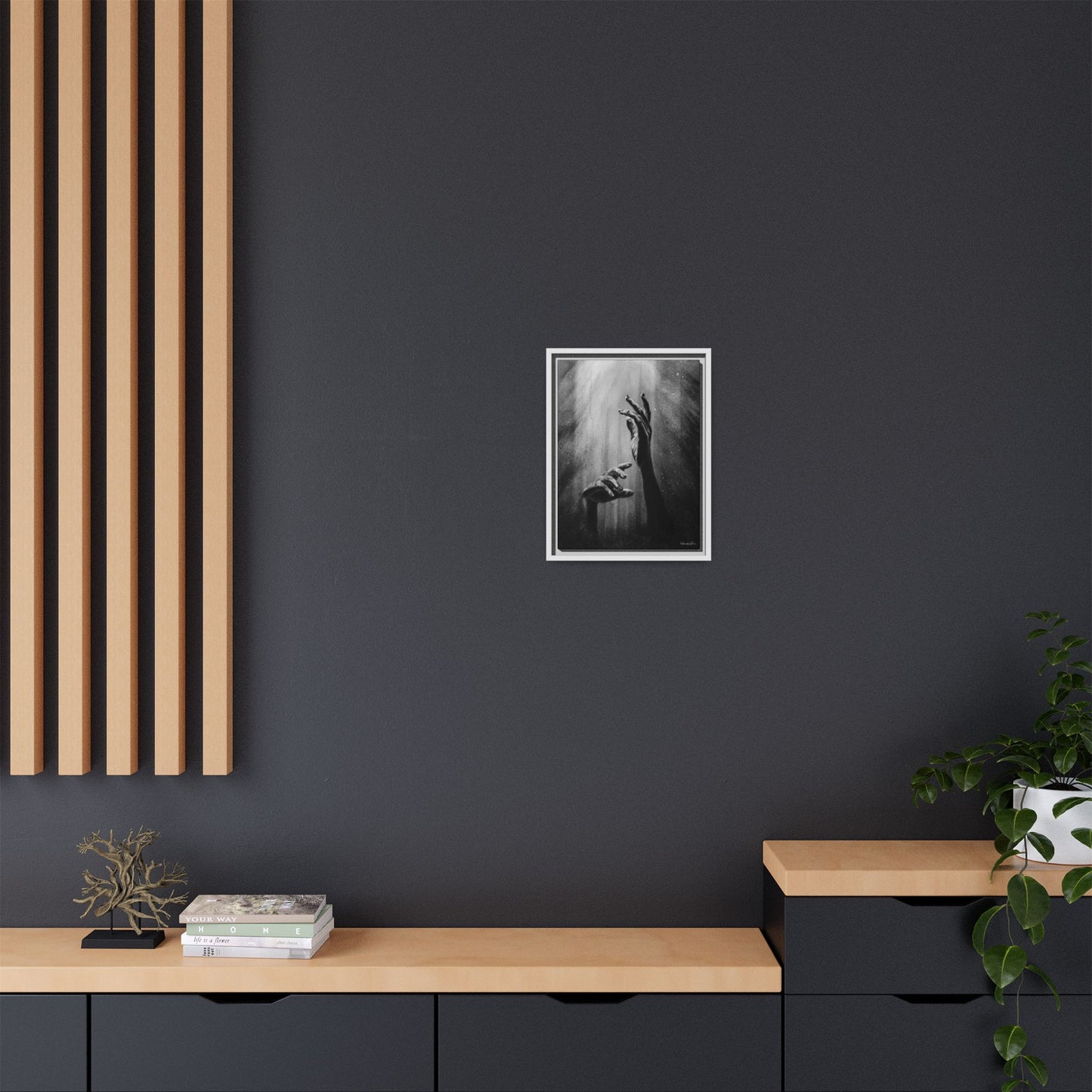 Divine Dance. Framed Stretched Matte Canvas Art Print