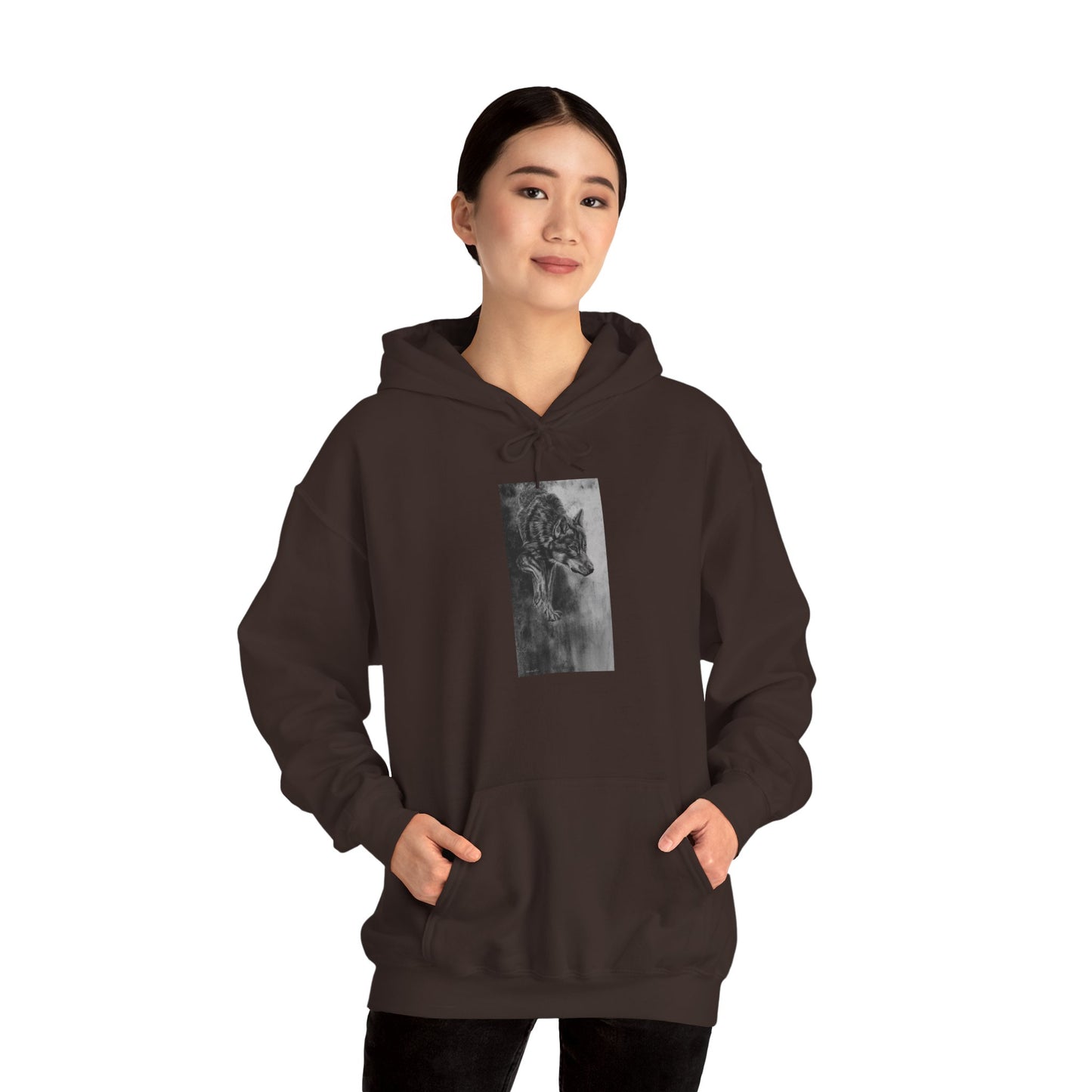 Specter, Wolf Unisex Hooded Sweatshirt