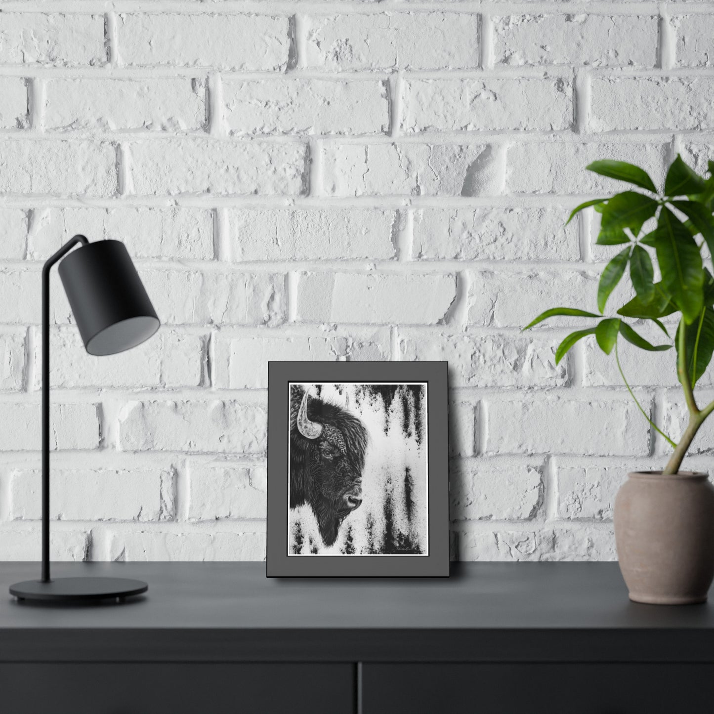 Pride, Bison Framed Fine Art Prints