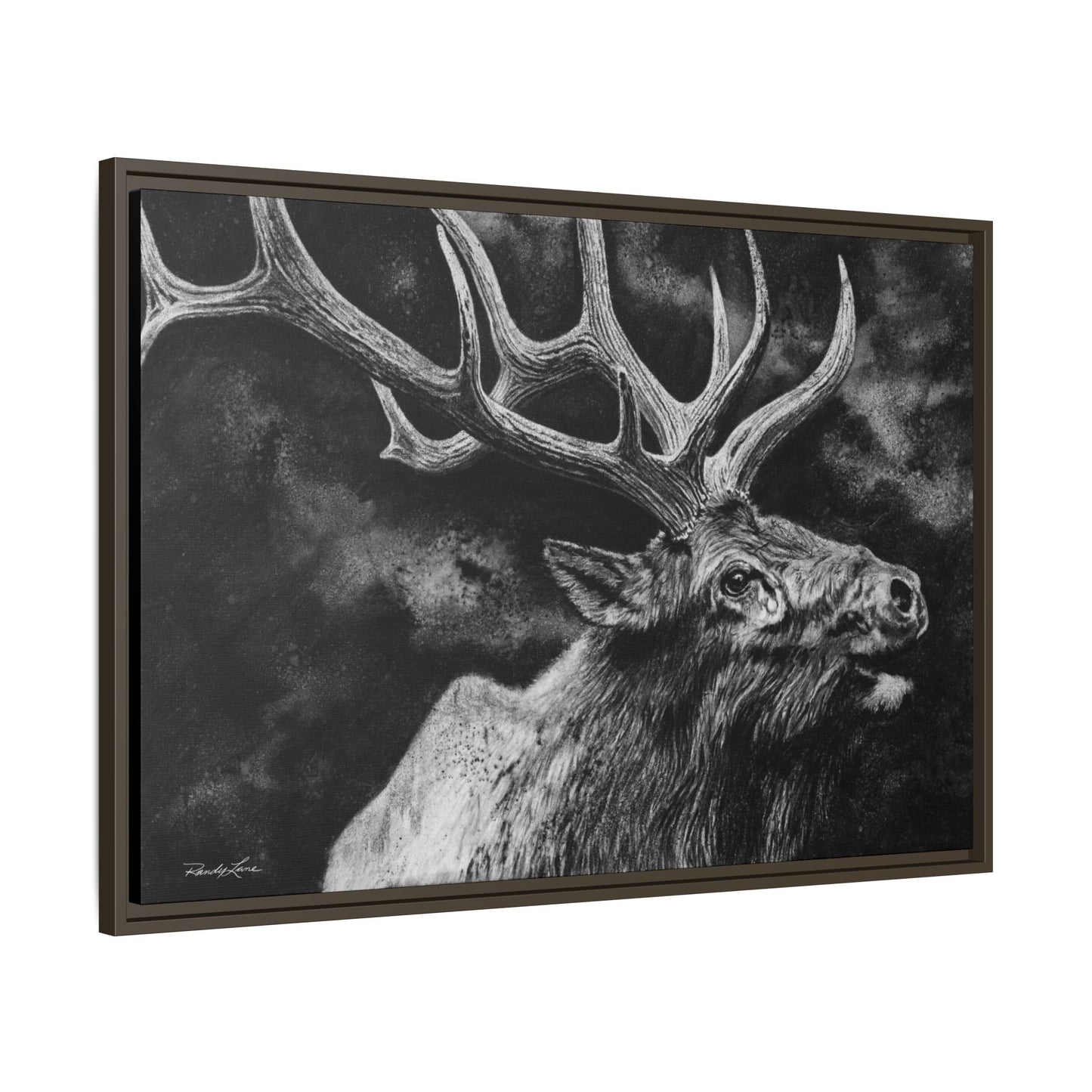Gladiator, Framed Elk Wall Art,  Matte Canvas