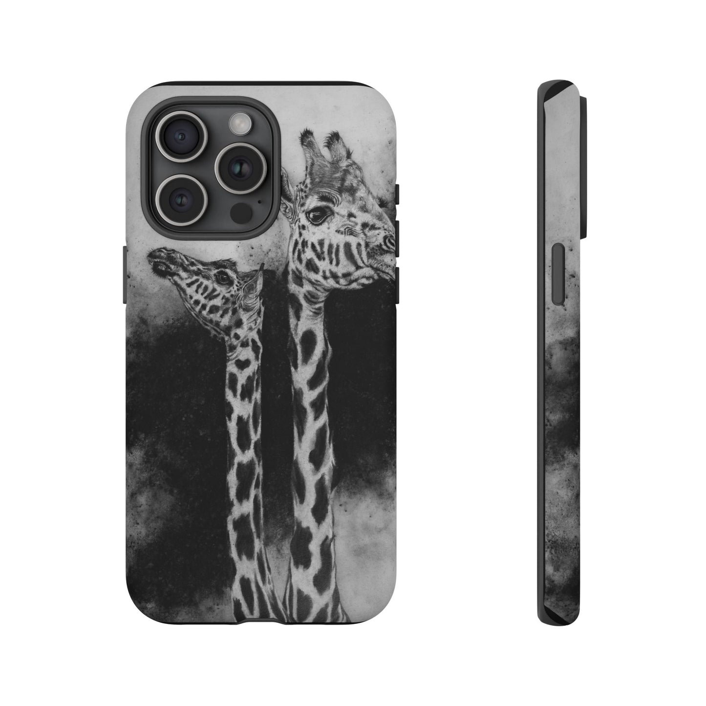 Grace in the Grassland, Giraffe Tough Phone Cases