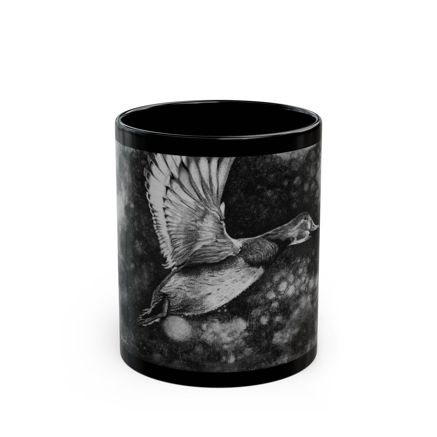 Flare, Duck Black Mug
