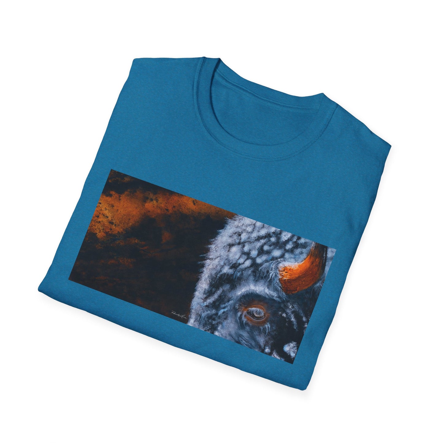 Storm Bison, Unisex Softstyle T-Shirt